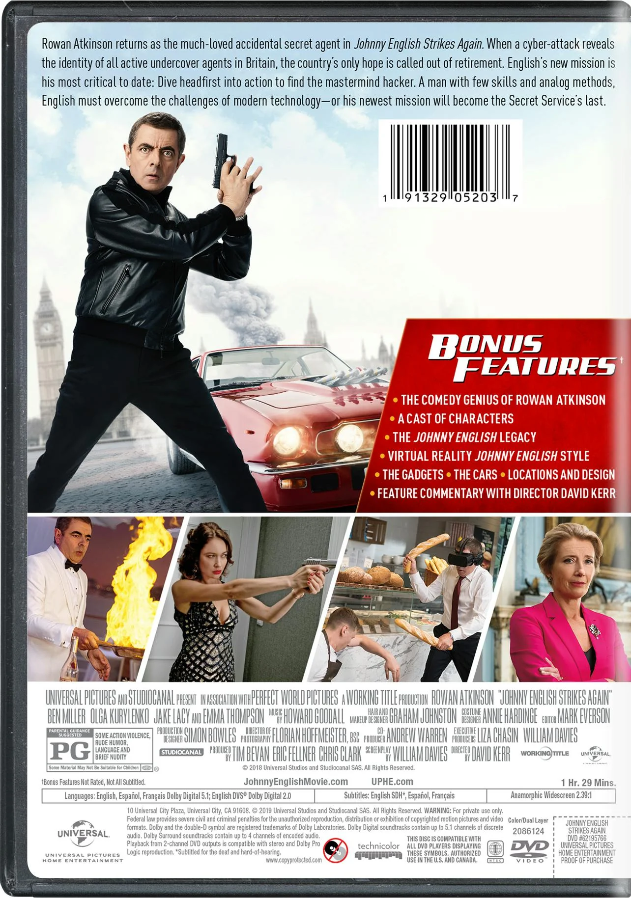 Johnny English Strikes Again [DVD] - Image 2