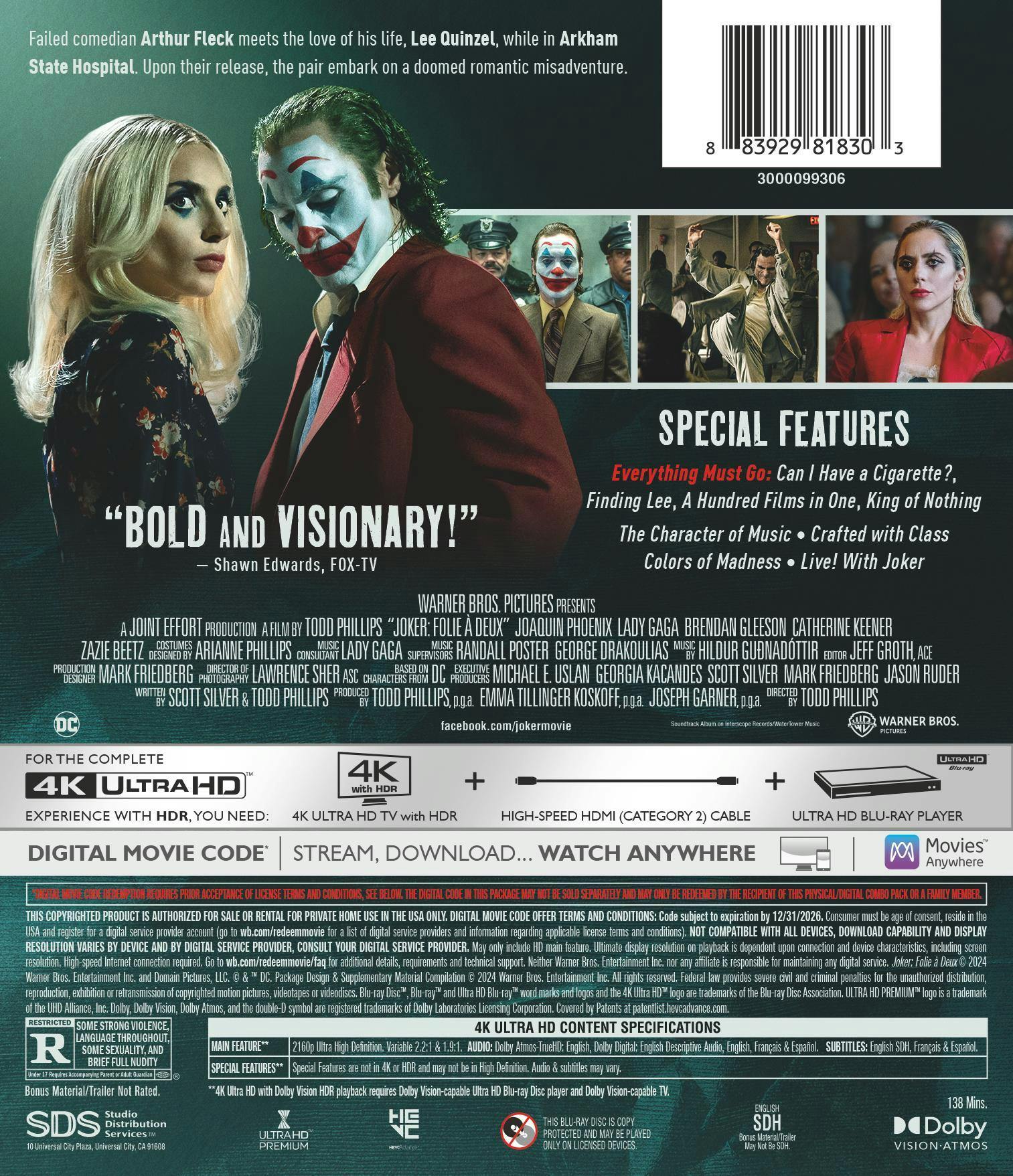 Joker: Folie A Deux (4K Ultra HD) [UHD] - Image 3