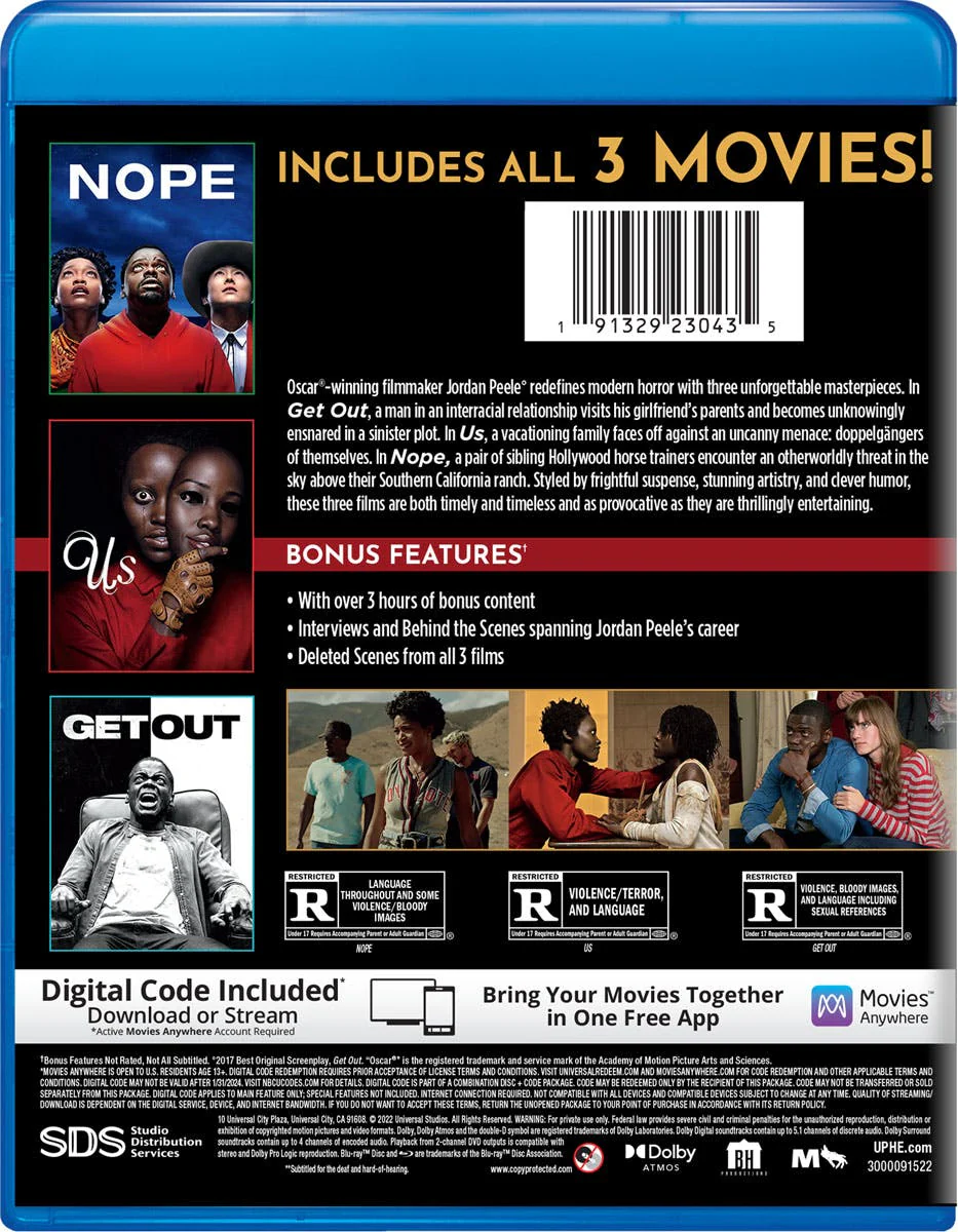 Jordan Peele - 3-movie Collection (Box Set) [Blu-ray] - Image 3