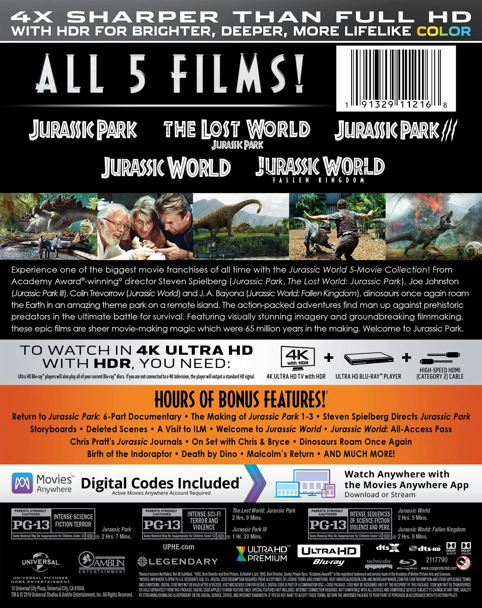Jurassic World 5-Movie Collection (4K Ultra HD + Blu-Ray) [UHD] - Image 2