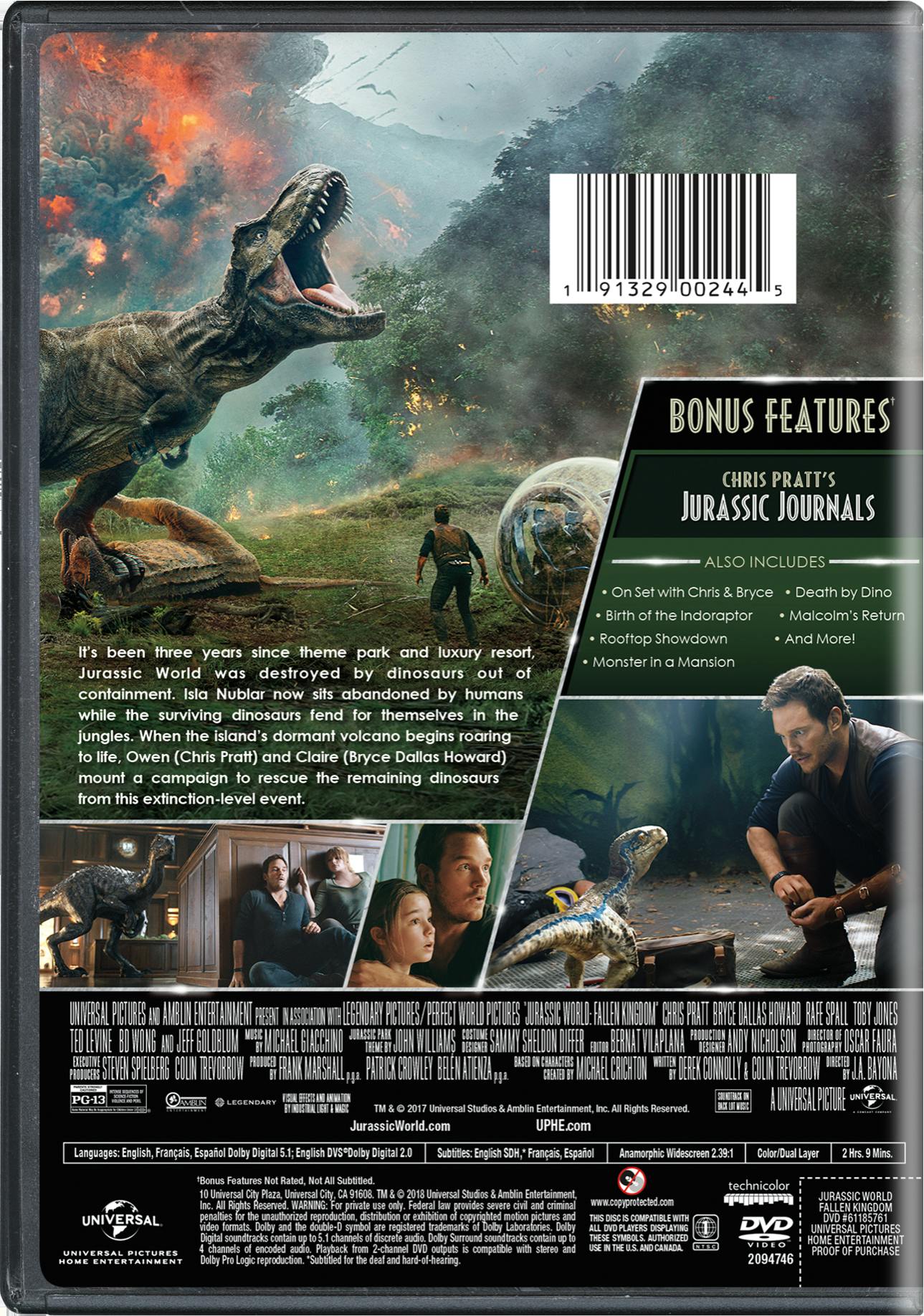 Jurassic World - Fallen Kingdom [DVD] - Image 2