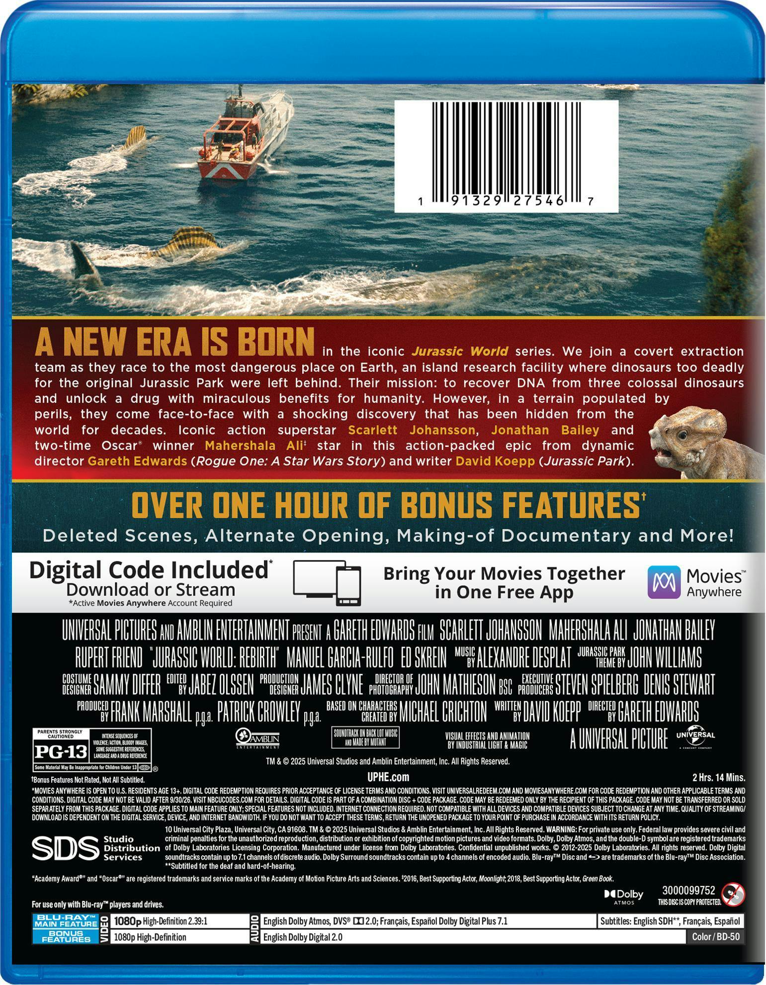 Jurassic World Rebirth - Collector's Edition Blu-ray + Digital (Blu-ray + Digital) [Blu-ray] - Image 3
