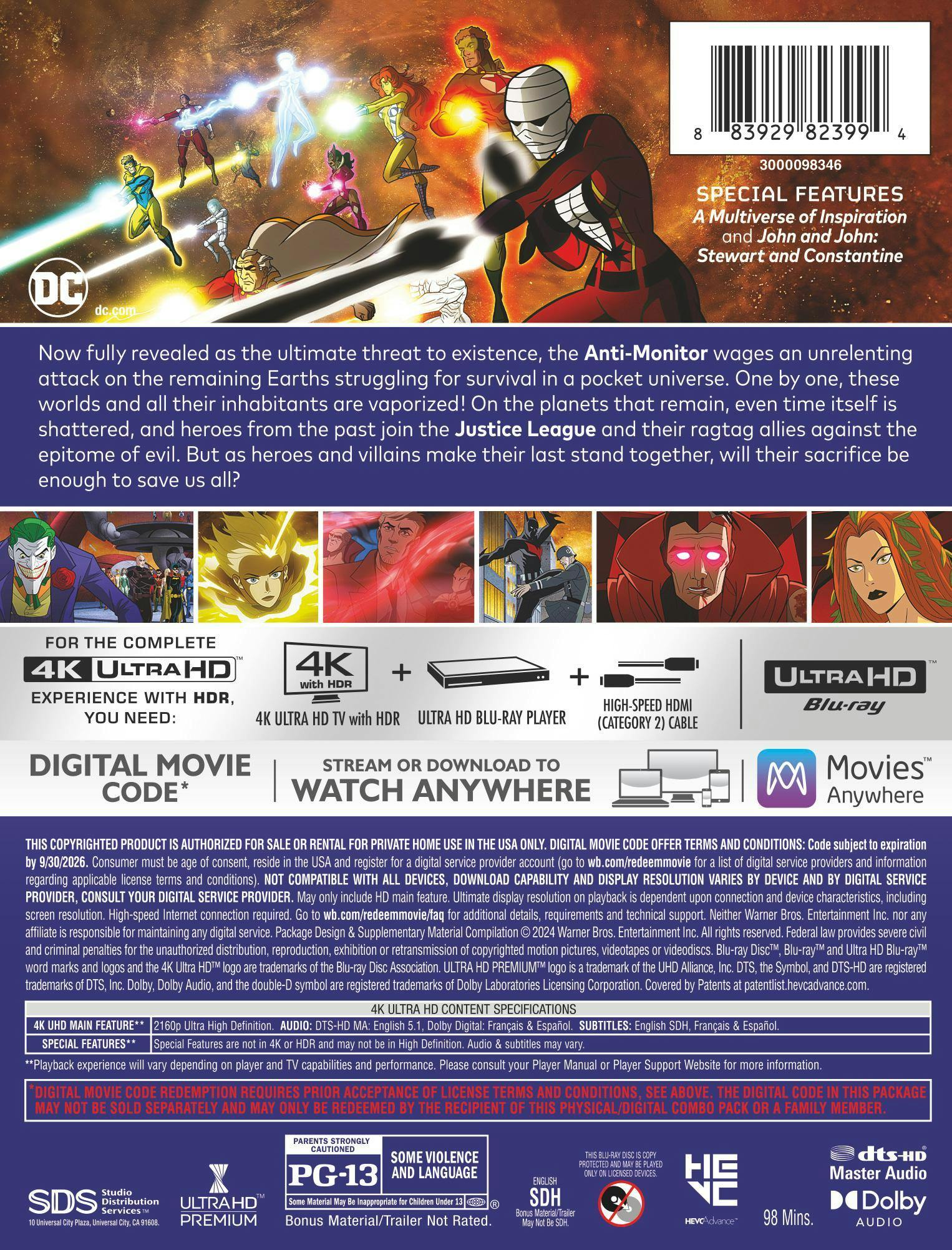 Justice League: Crisis on Infinite Earths: Part 3 (Limited Edition 4K Ultra HD Steelbook) [UHD] - Image 3