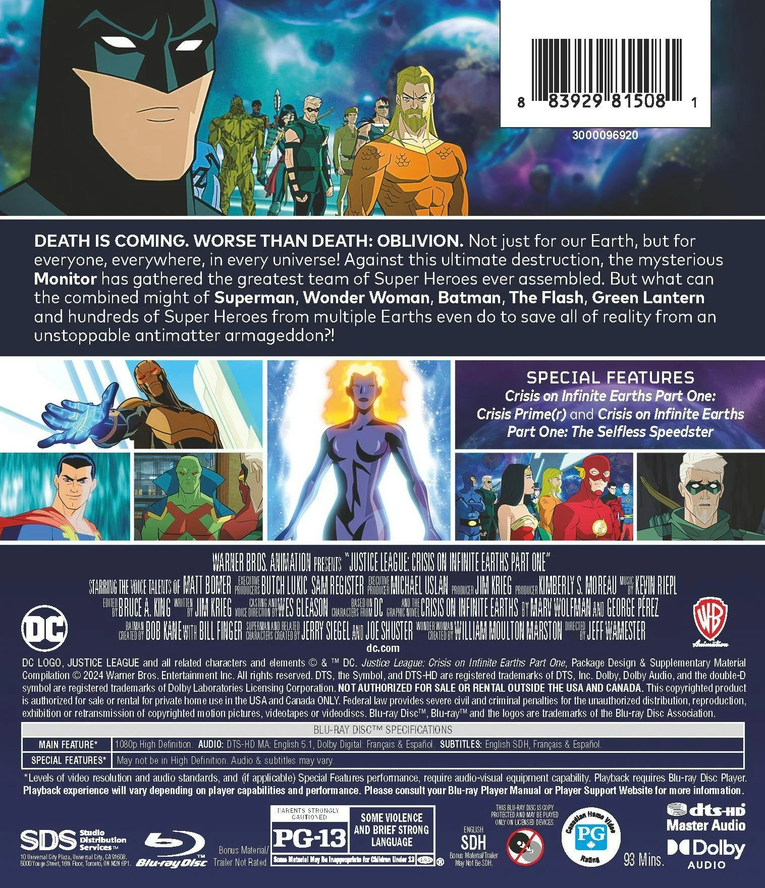 Justice League: Crisis On Infinite Earths - Part One [Blu-ray] - Image 3