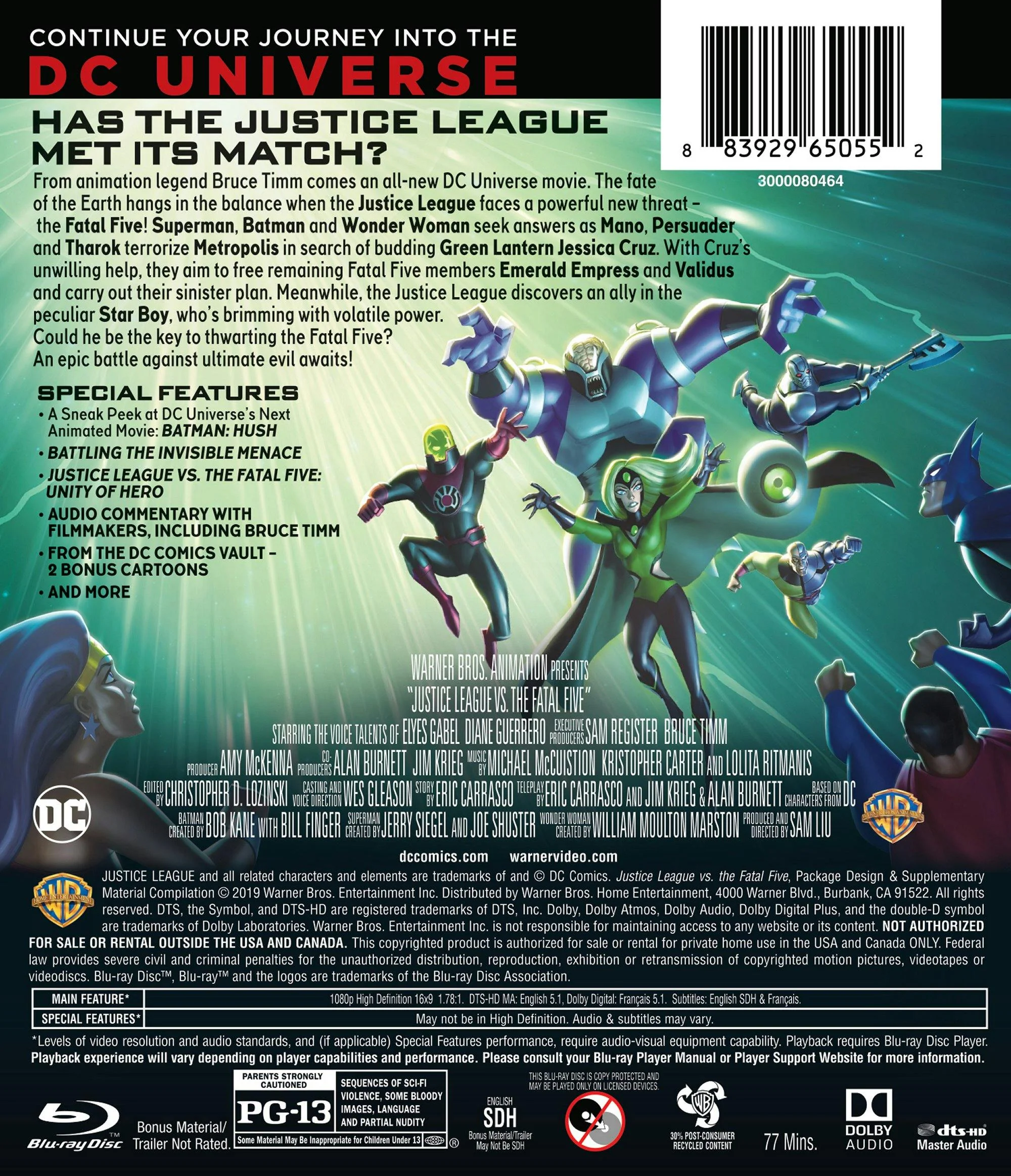 Justice League vs. The Fatal Five (Blu-ray + DVD) [Blu-ray] - Image 3