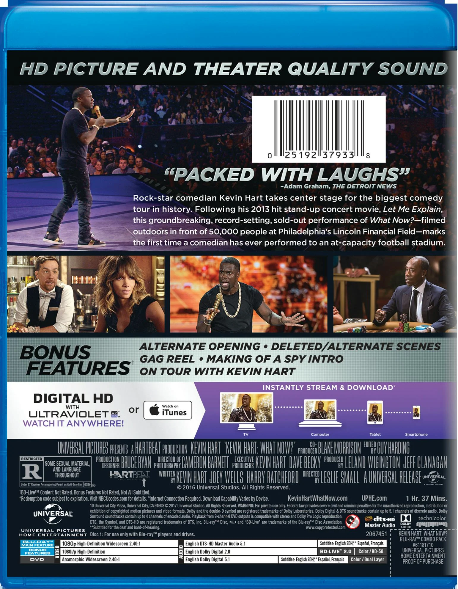 Kevin Hart - What Now? (DVD) [Blu-ray] - Image 2