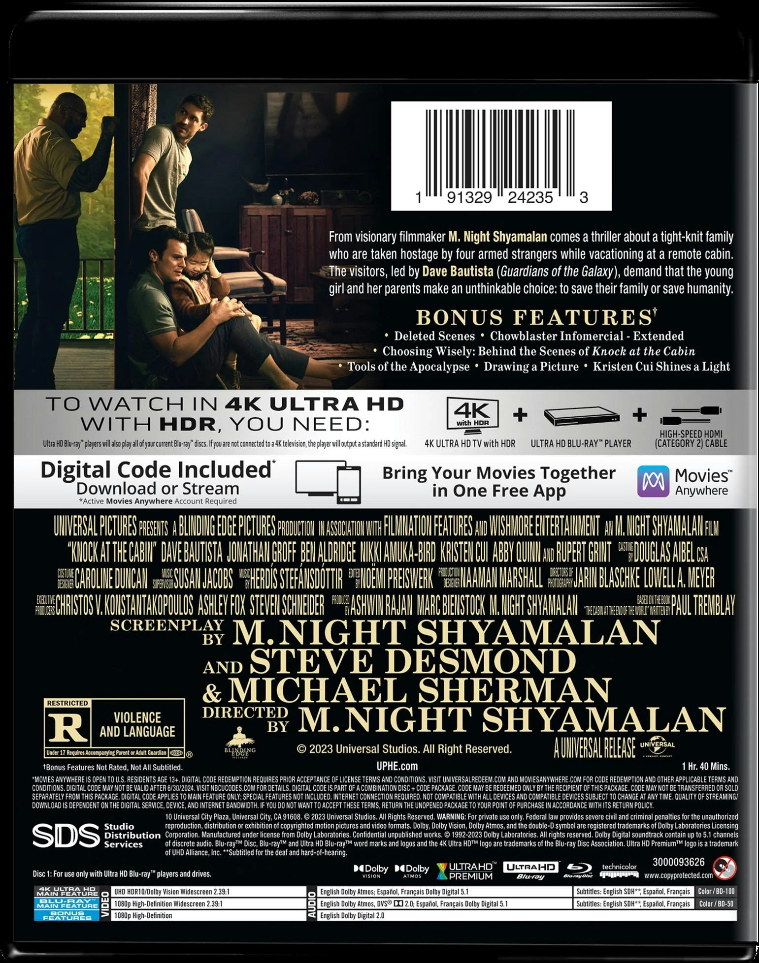 Knock at the Cabin (4K Ultra HD + Blu-ray) [UHD] - Image 3