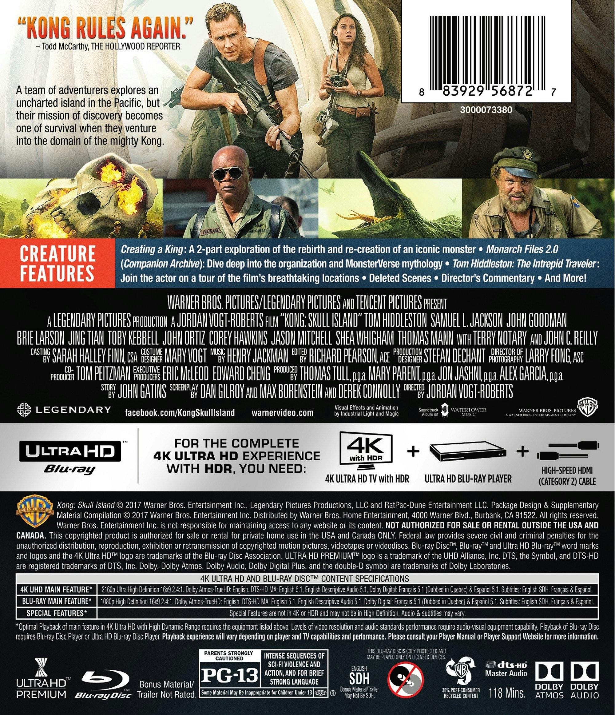 Kong - Skull Island (4K Ultra HD + Blu-ray) [UHD] - Image 2