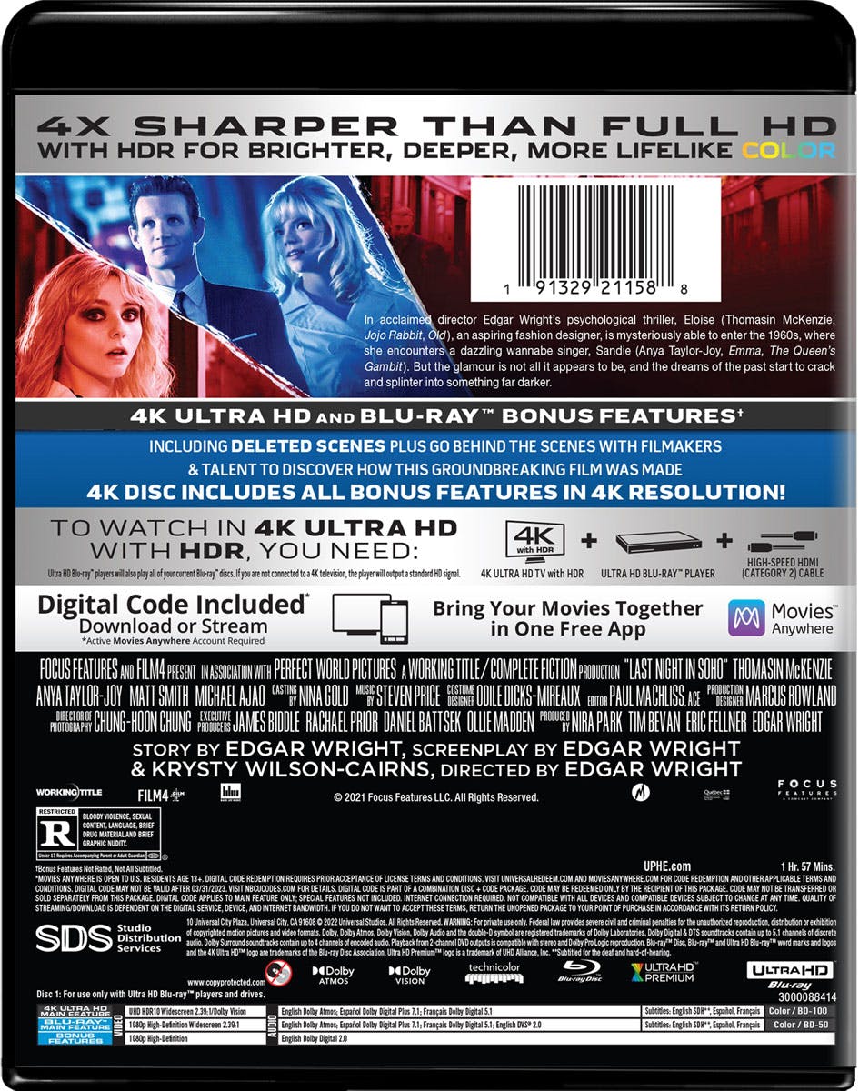 Last Night in Soho (4K Ultra HD + Blu-ray) [UHD] - Image 3