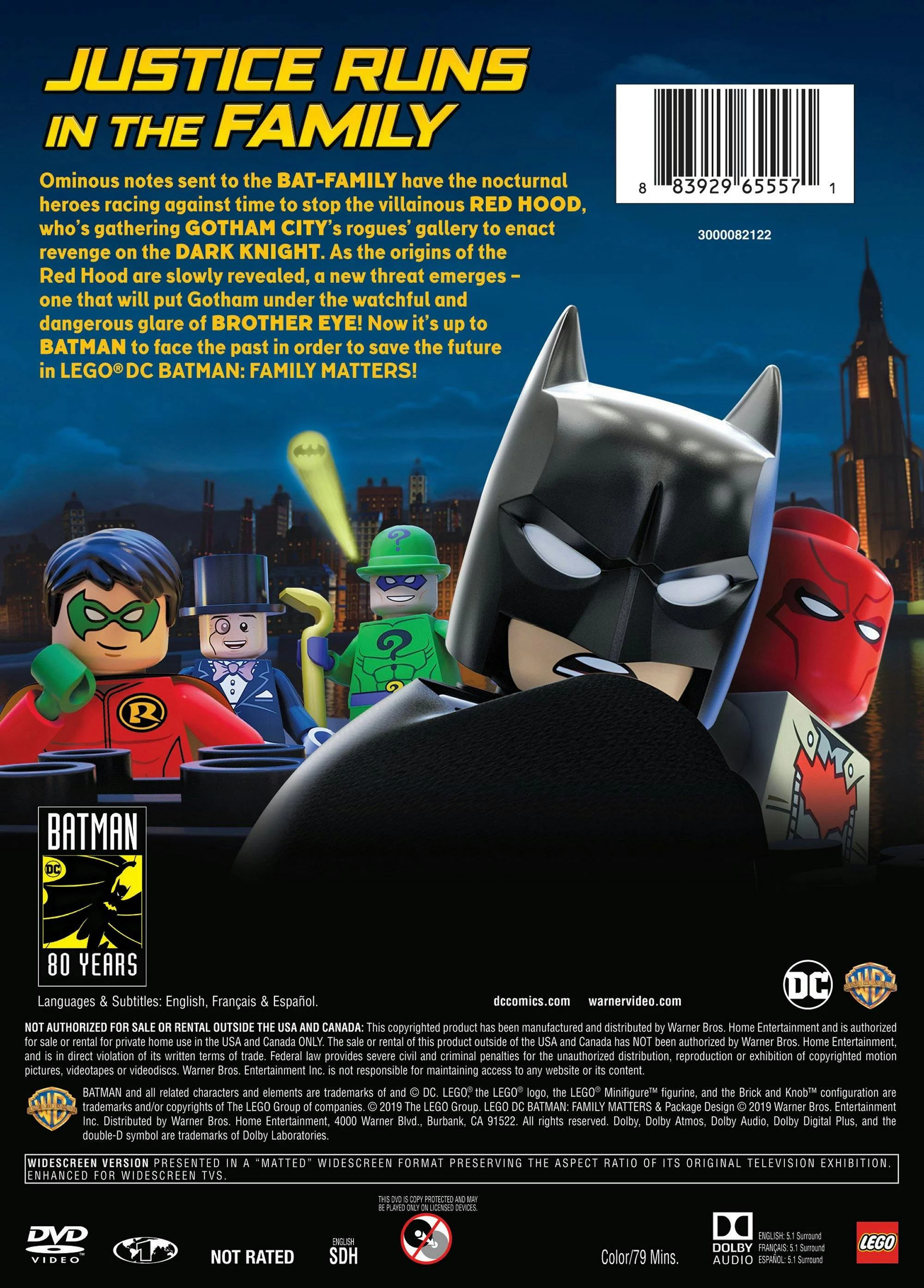 LEGO DC: Batman: Family Matters w/ LEGO Batmobile Premium (DVD + Toy) [DVD] - Image 3
