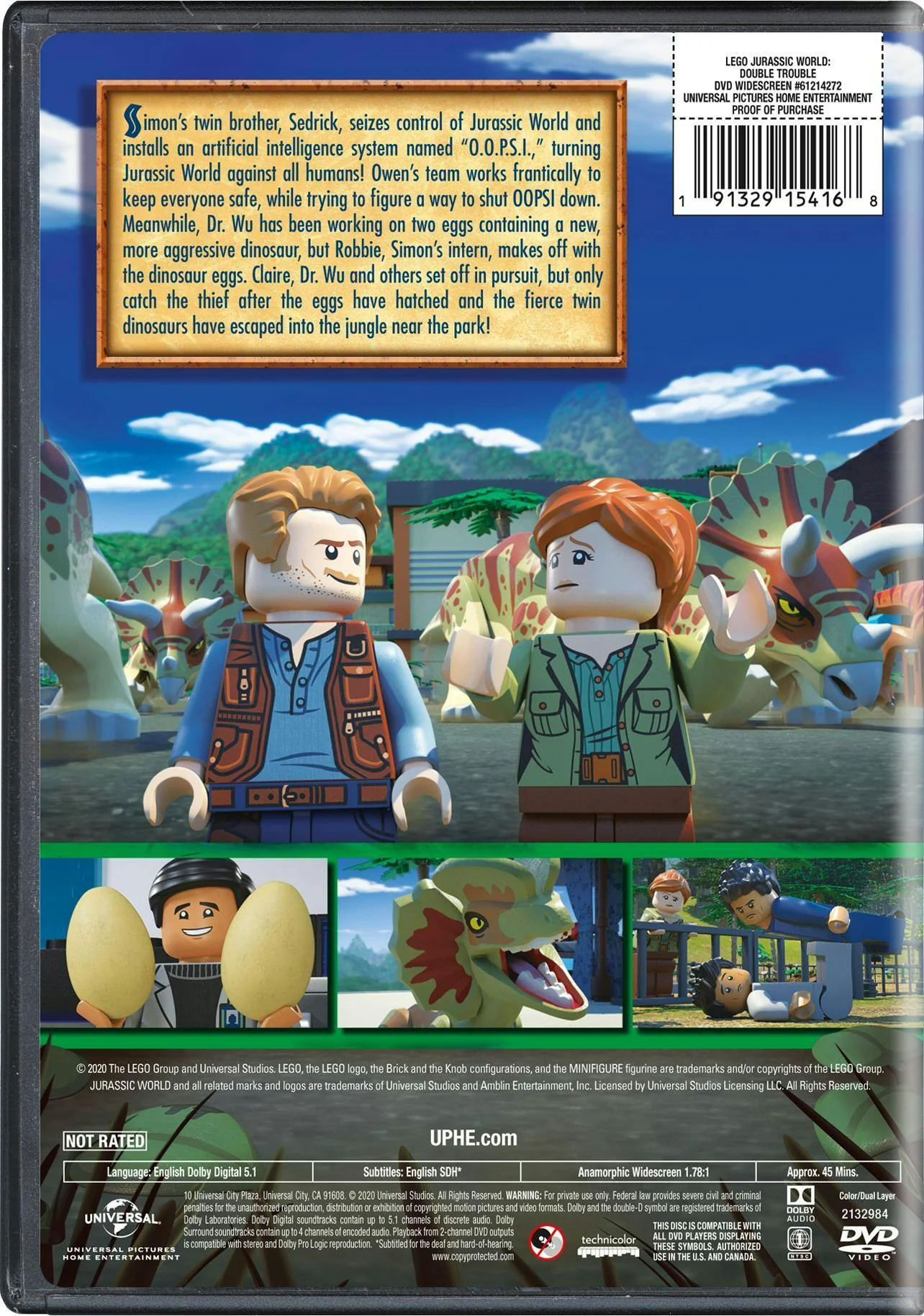 LEGO Jurassic World: Double Trouble [DVD] - Image 2