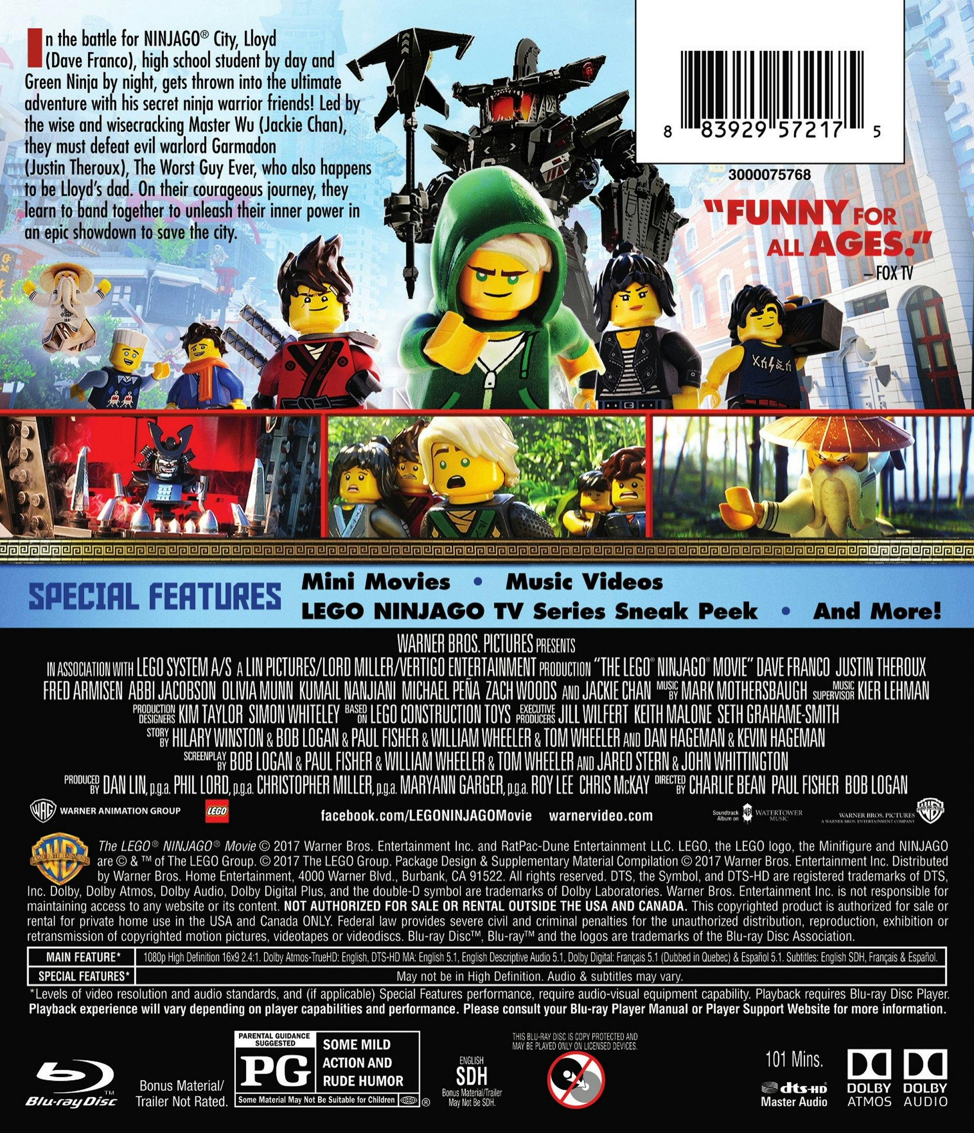The Lego Ninjago Movie (Blu-ray + DVD) [Blu-ray] - Image 3
