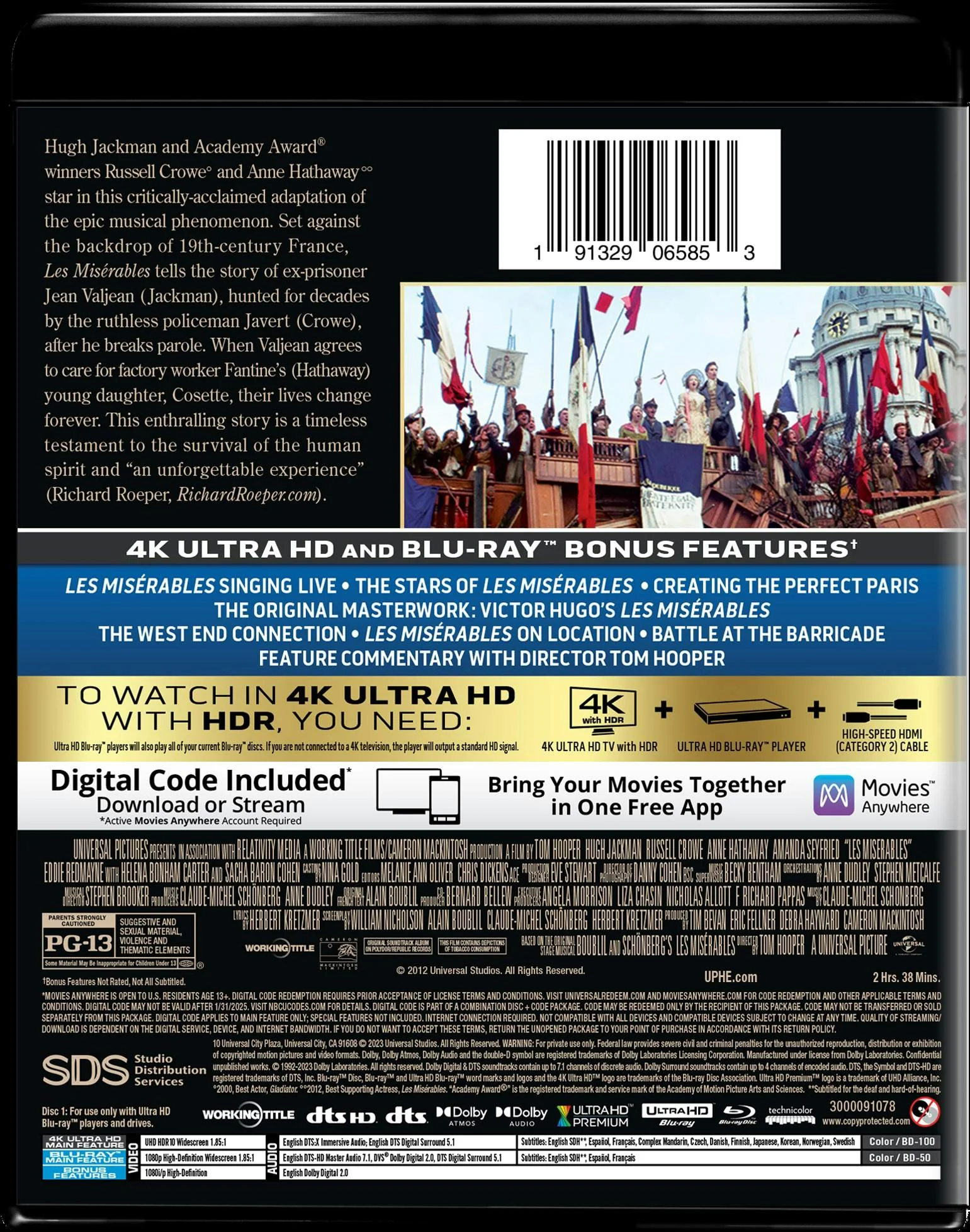Les Misérables (4K Ultra HD + Blu-ray) [UHD] - Image 3