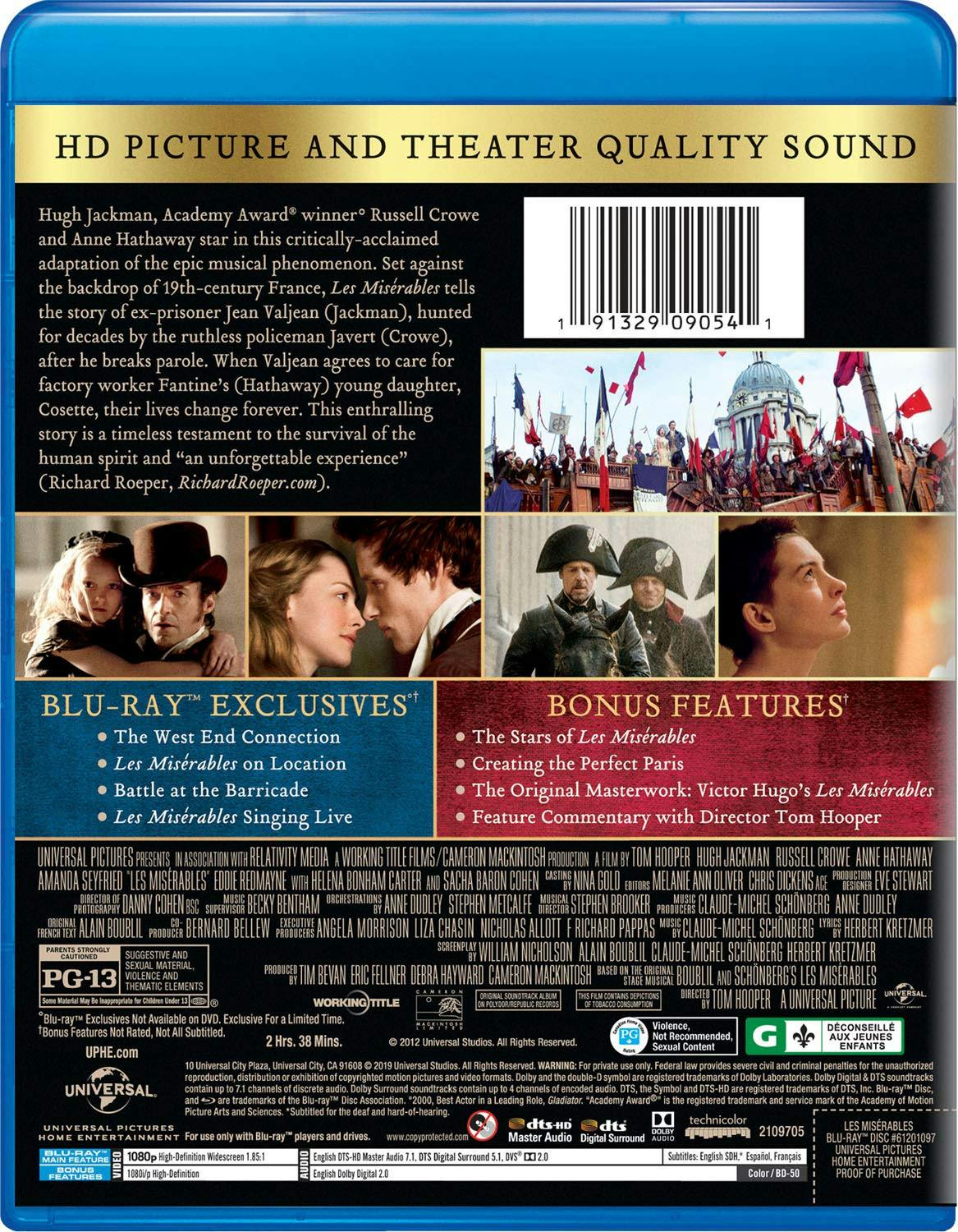 Les Misérables (Blu-ray New Box Art) [Blu-ray] - Image 2