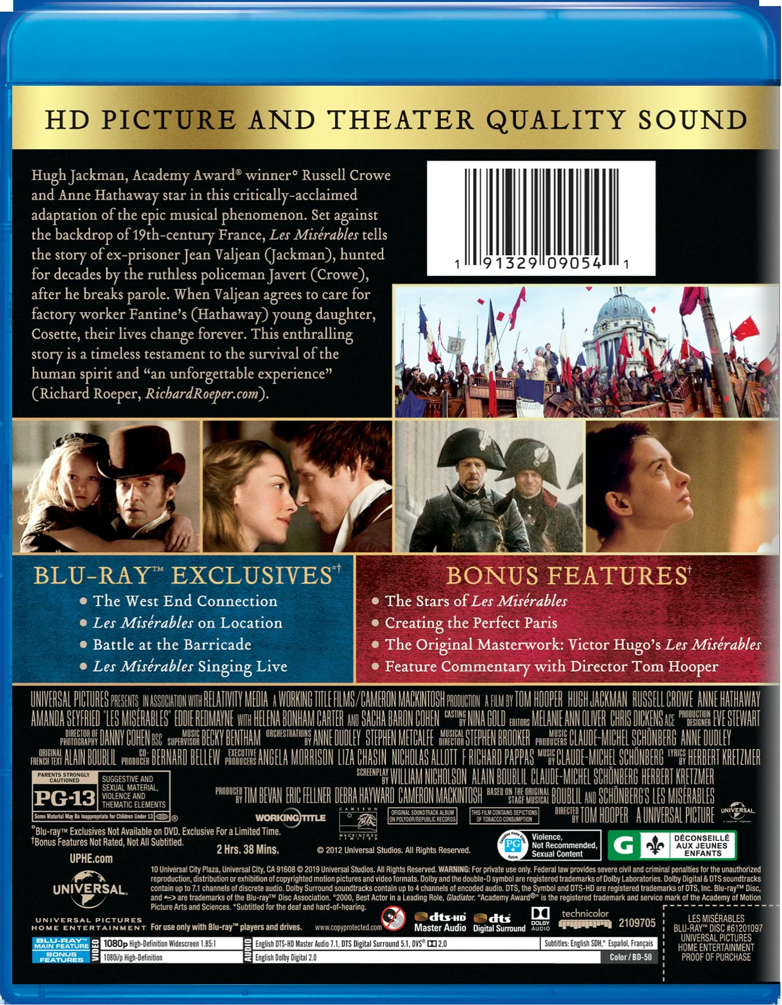 Les Misérables (Blu-ray New Box Art) [Blu-ray] - Image 3