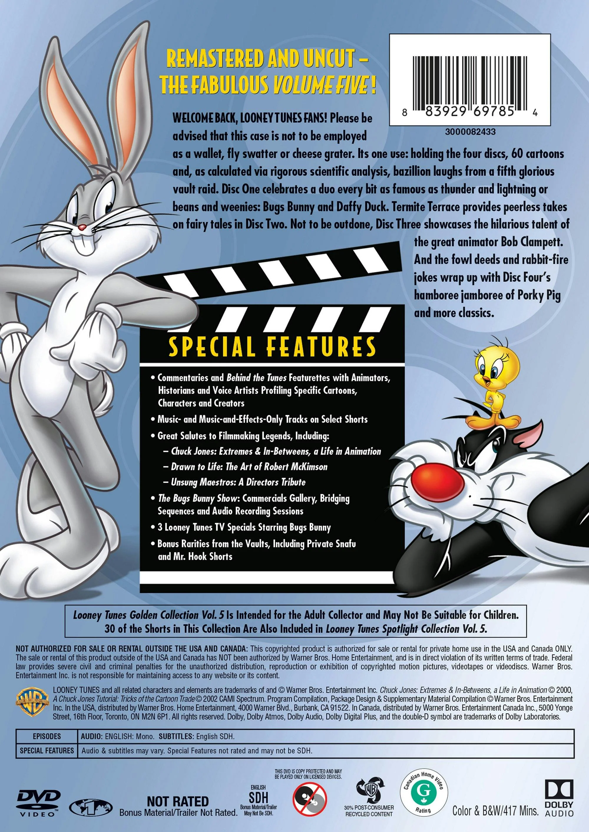 Looney Tunes: Golden Collection Vol. 5 (DVD New Box Art) [DVD] - Image 3
