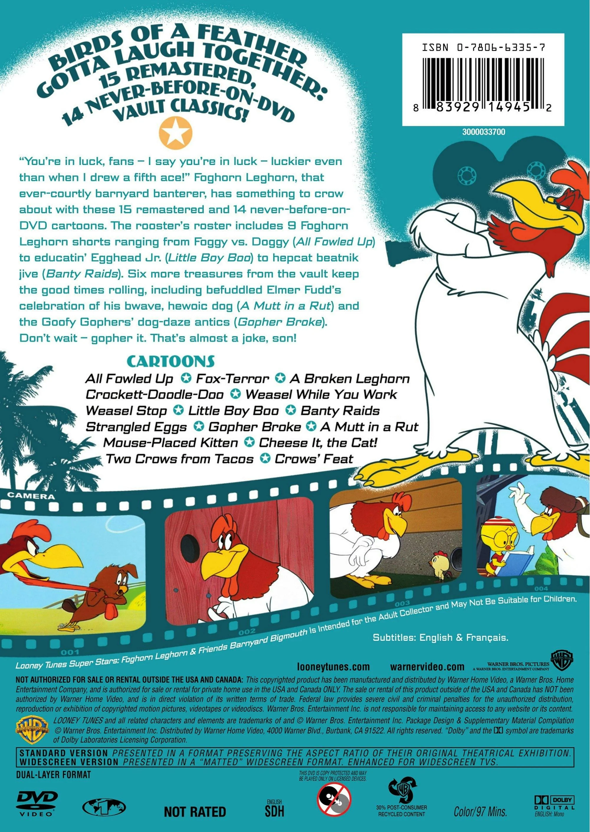 Looney Tunes: Super Stars - Foghorn Leghorn and Friends [DVD] - Image 2