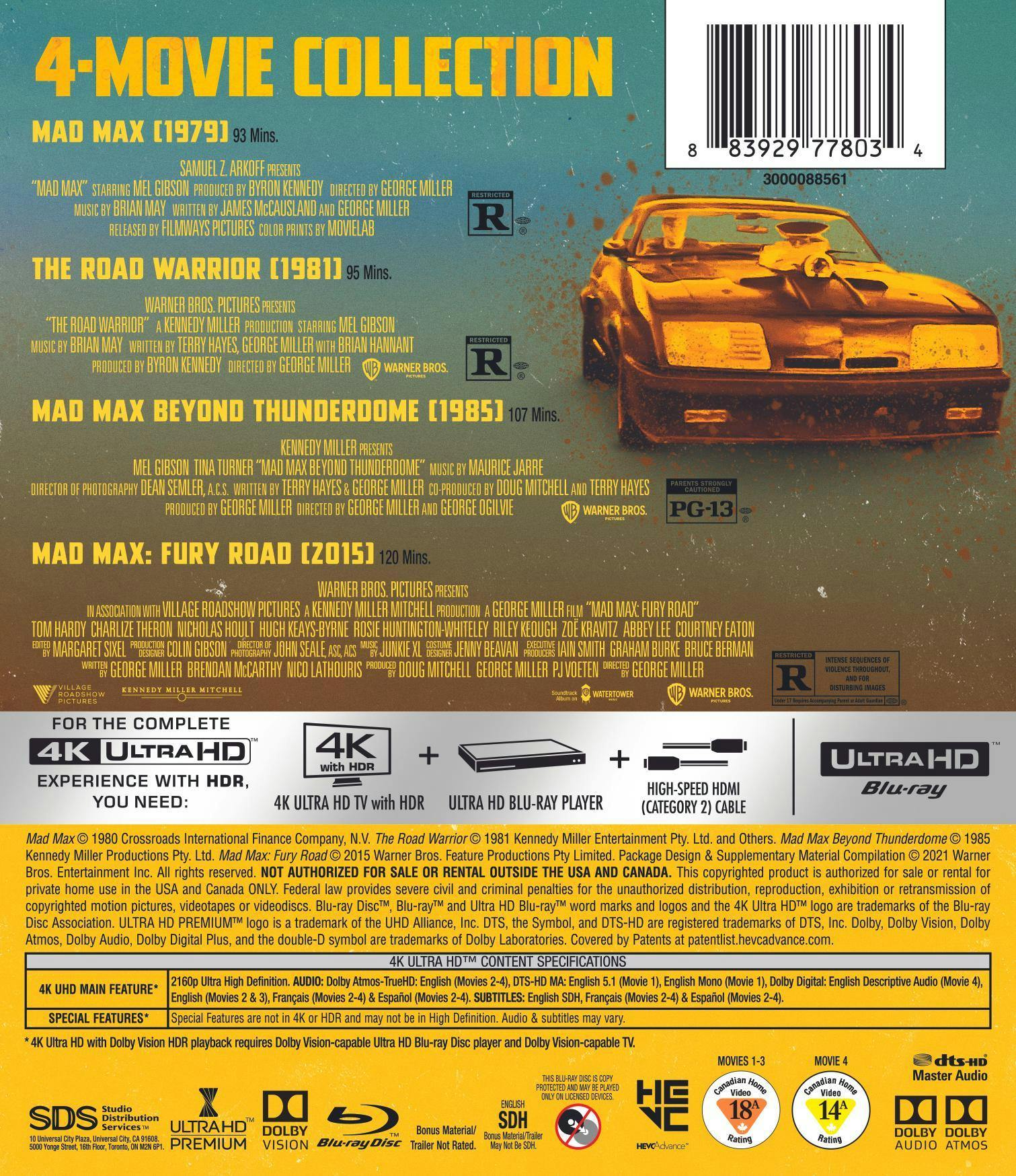 Mad Max Anthology (4K Ultra HD) [UHD] - Image 3