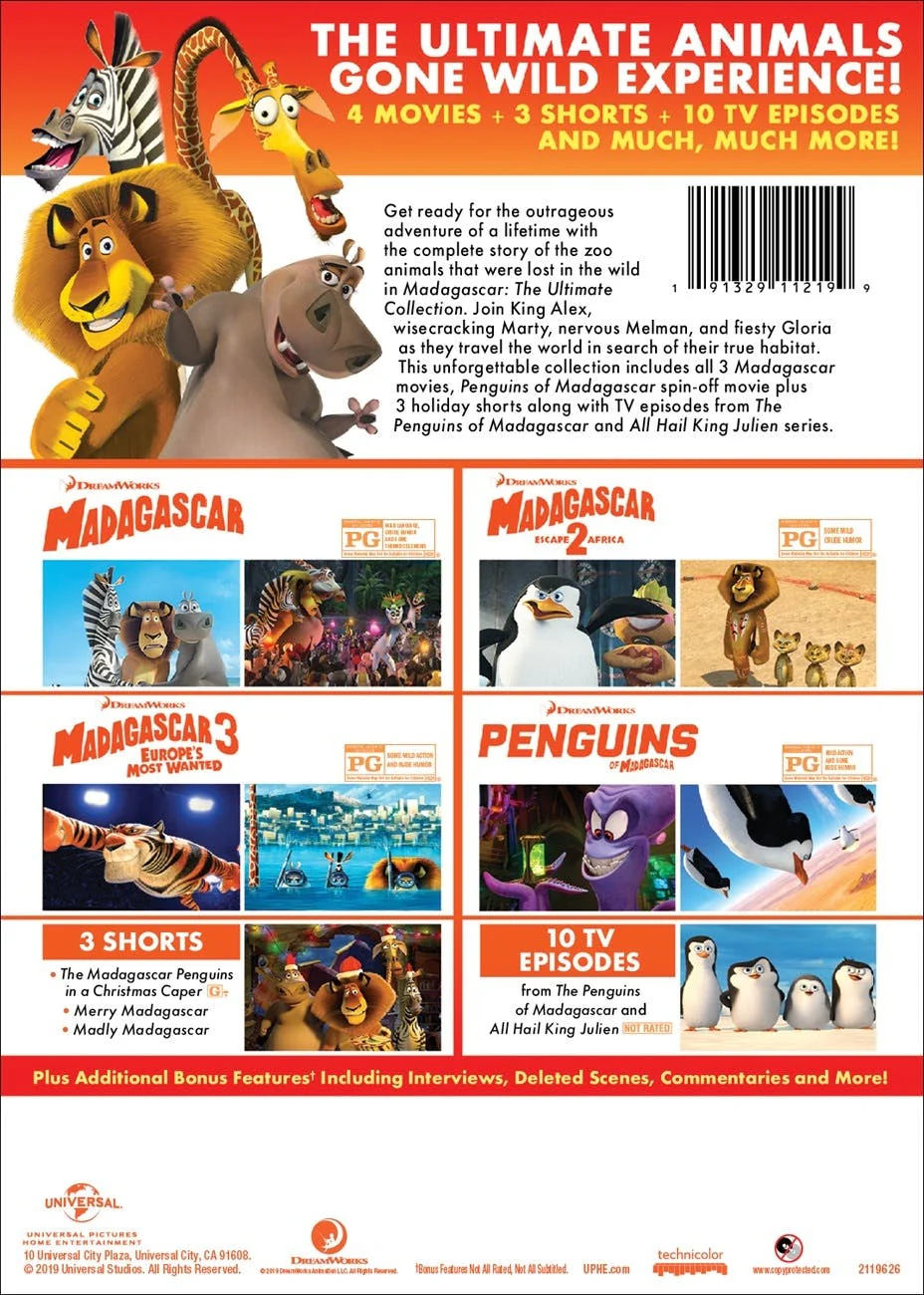 Madagascar: The Ultimate Collection (DVD Set) [DVD] - Image 2