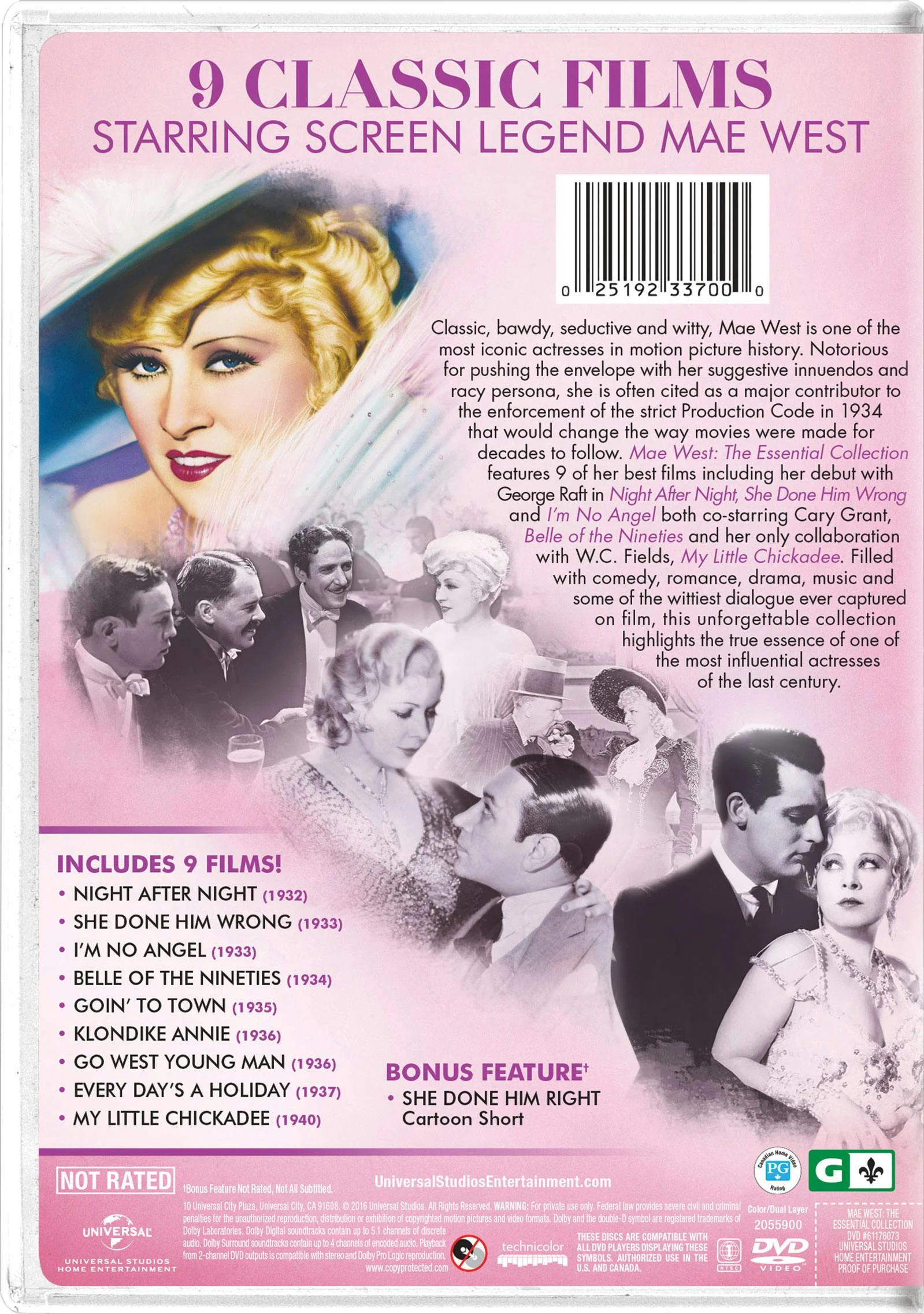 Mae West: The Essential Collection (Box Set) [DVD] - Image 2