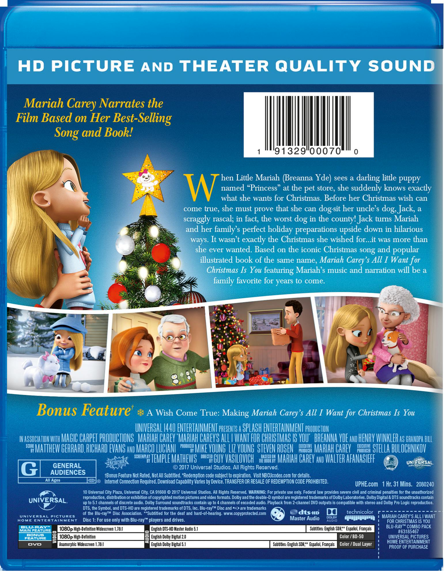 Mariah Carey's All I Want for Christmas Is You (DVD + Digital) [Blu-ray] - Image 2