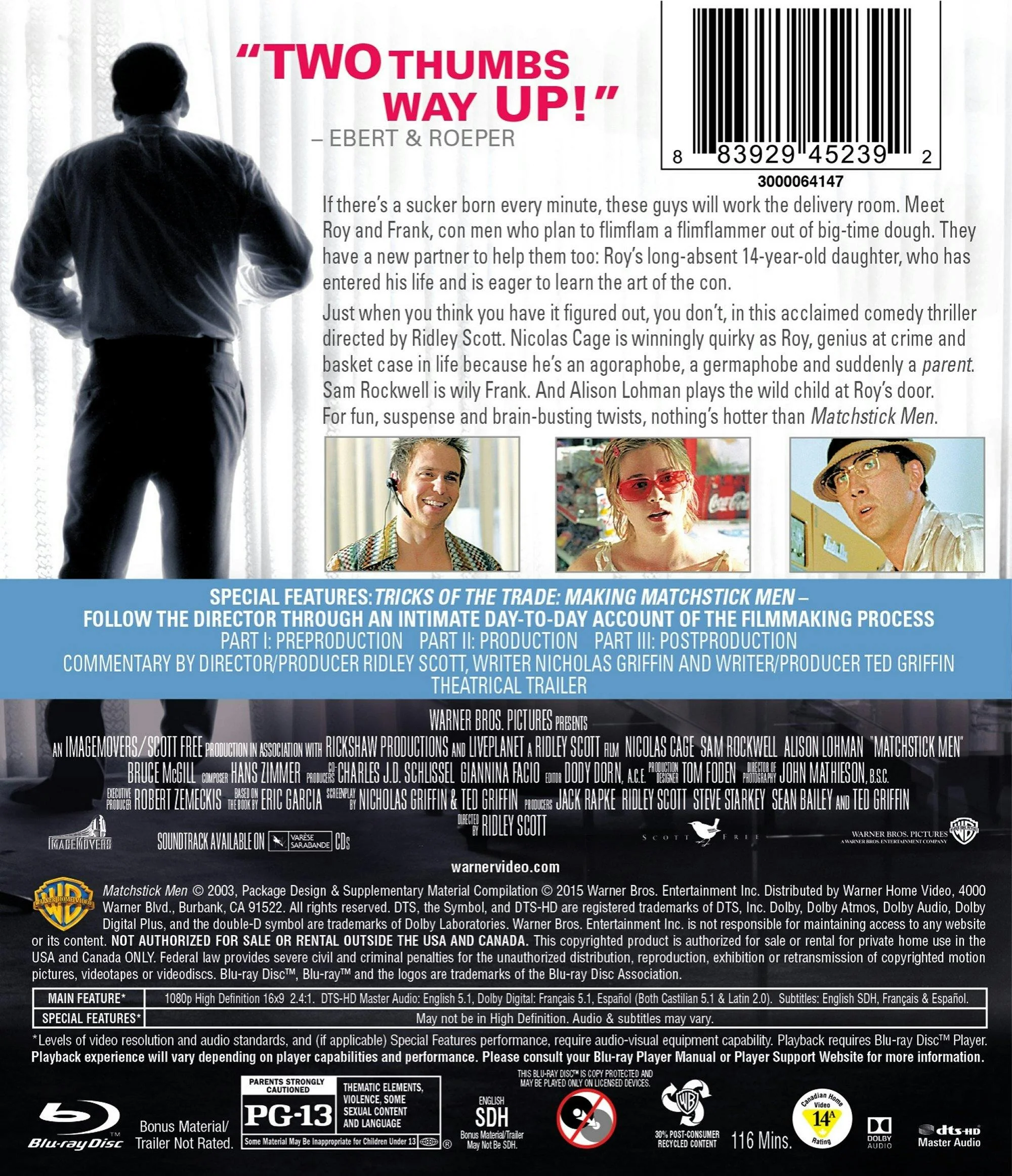 Matchstick Men [Blu-ray] - Image 2