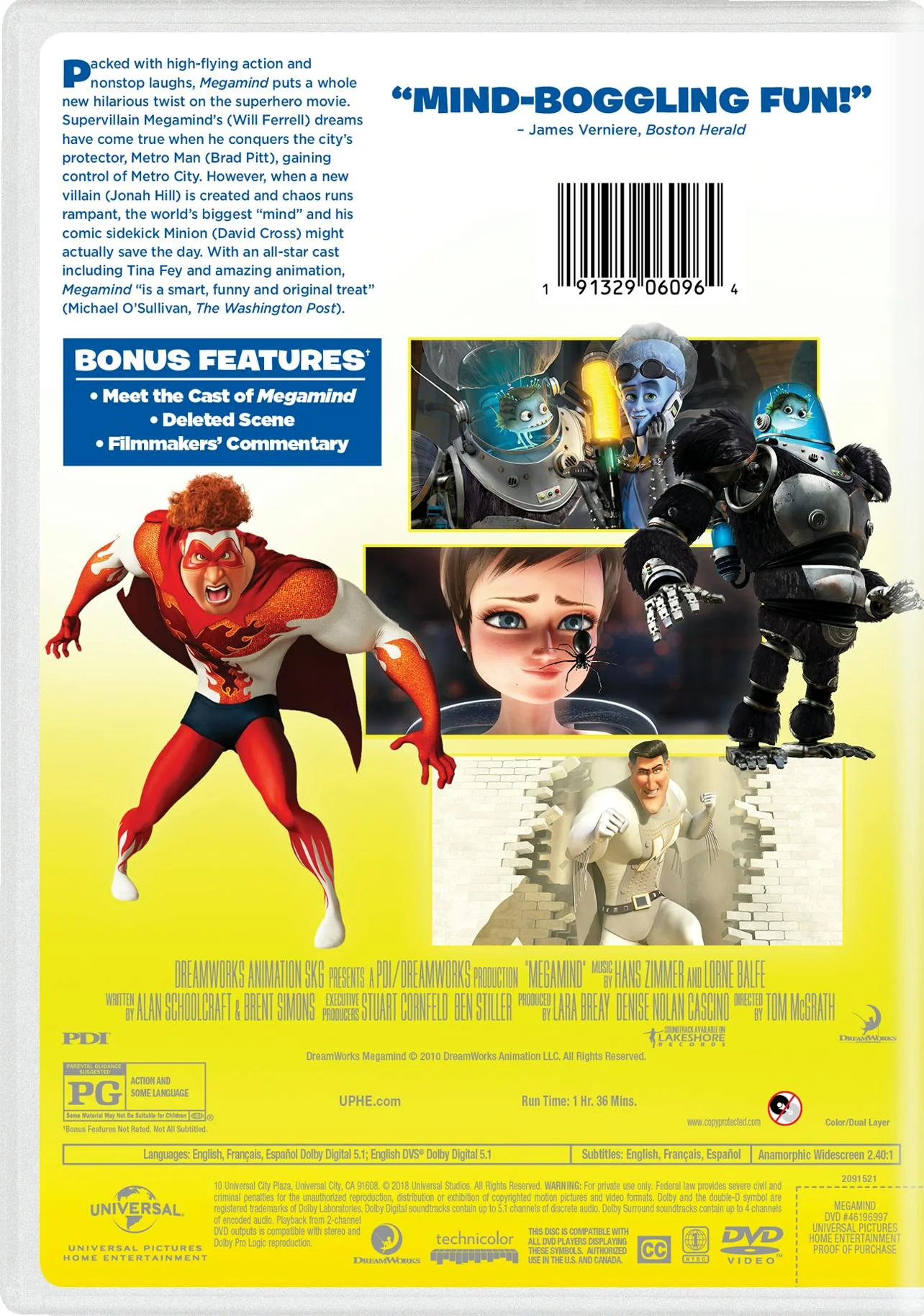 Megamind (2018) (DVD New Box Art) [DVD] - Image 2