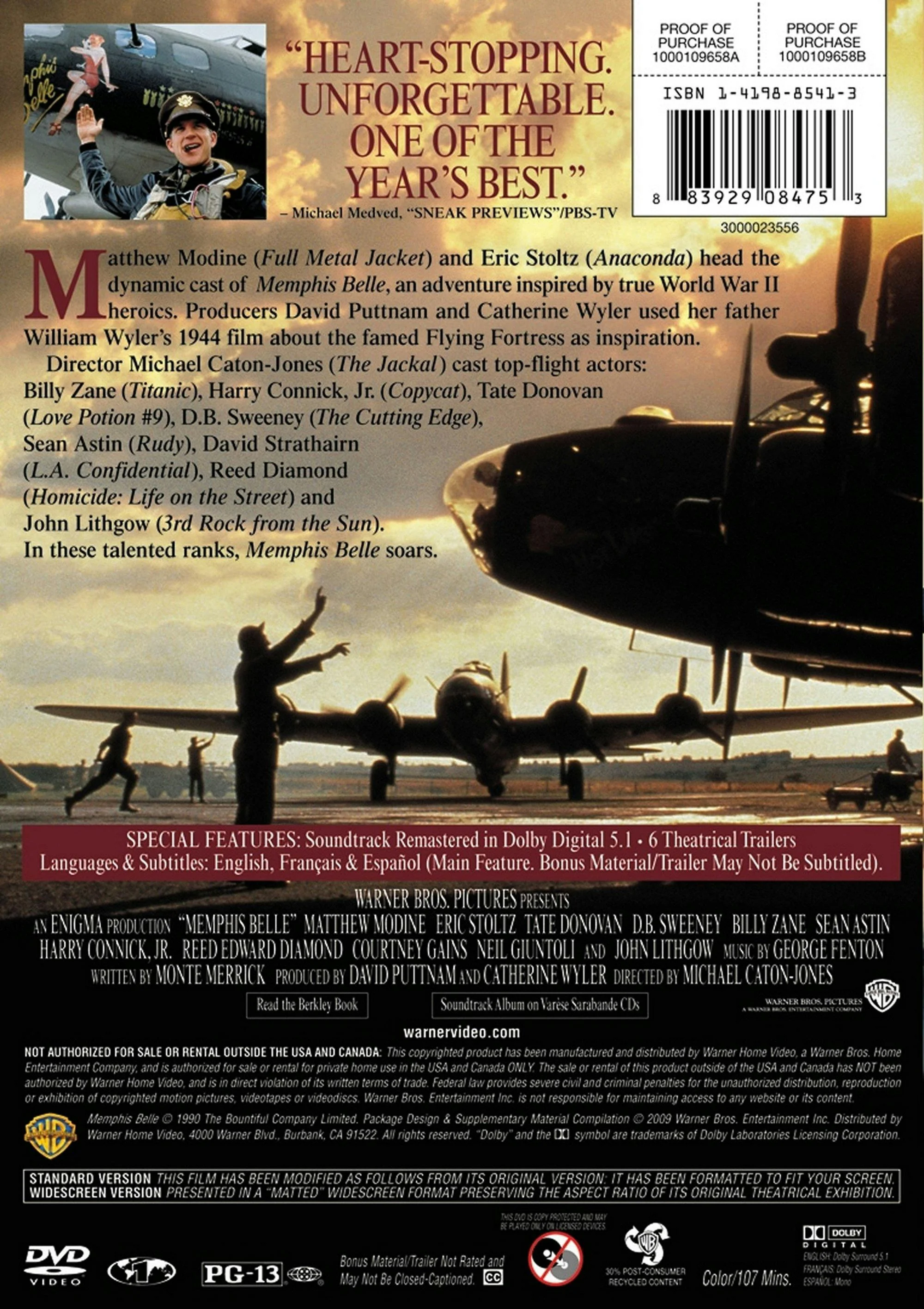 Memphis Belle (DVD New Packaging) [DVD] - Image 2