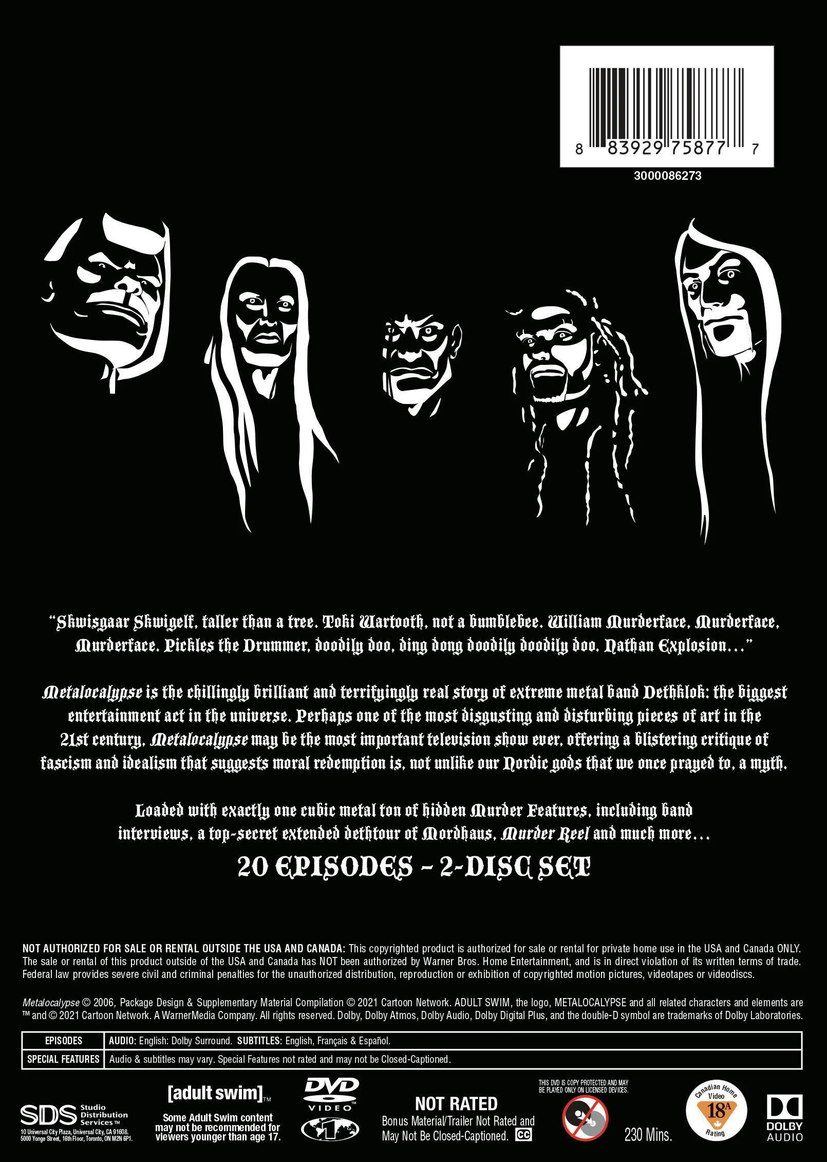 Metalocalypse: Season 1 (DVD New Box Art) [DVD] - Image 2