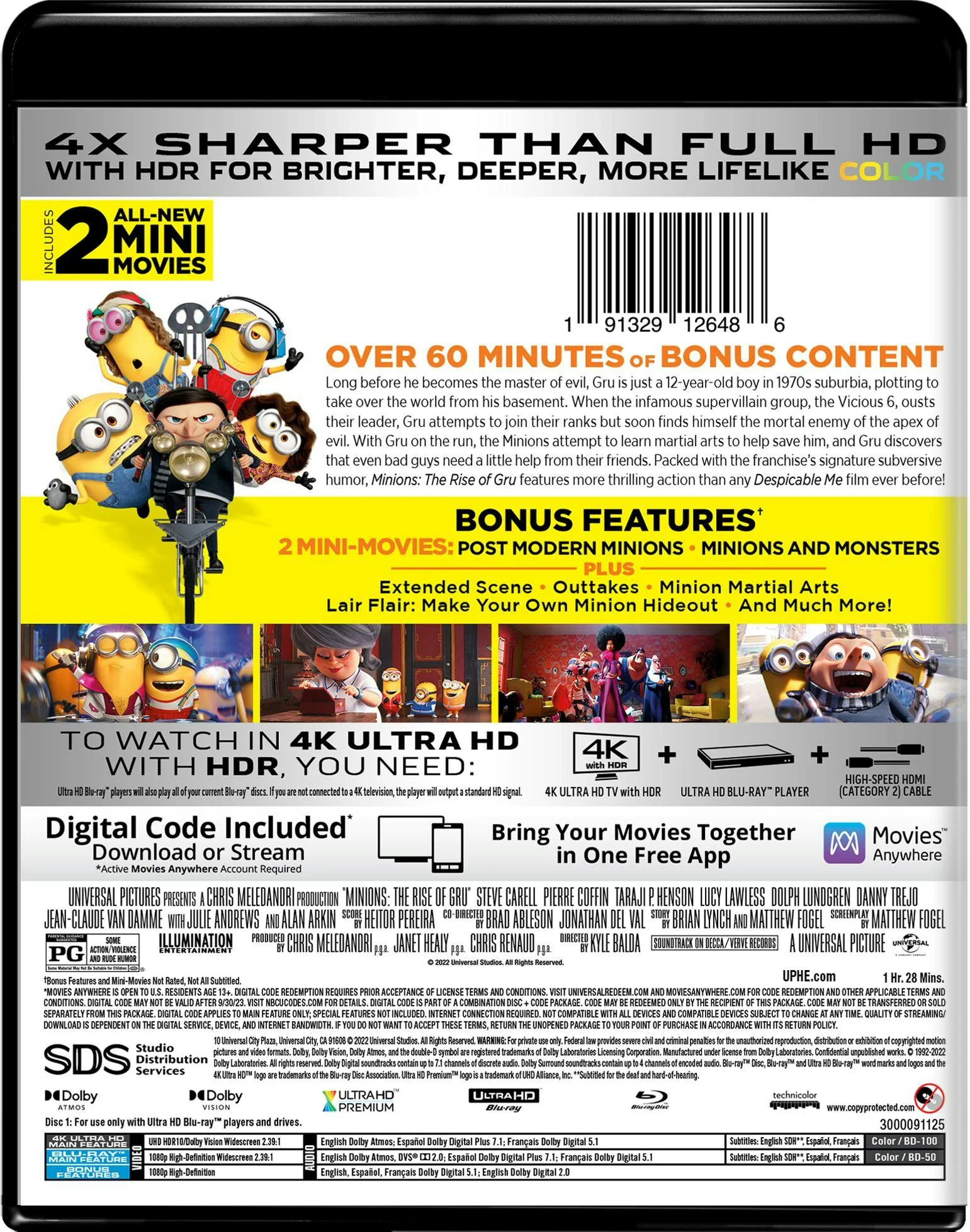 Minions: The Rise of Gru (4K Ultra HD + Blu-ray) [UHD] - Image 3