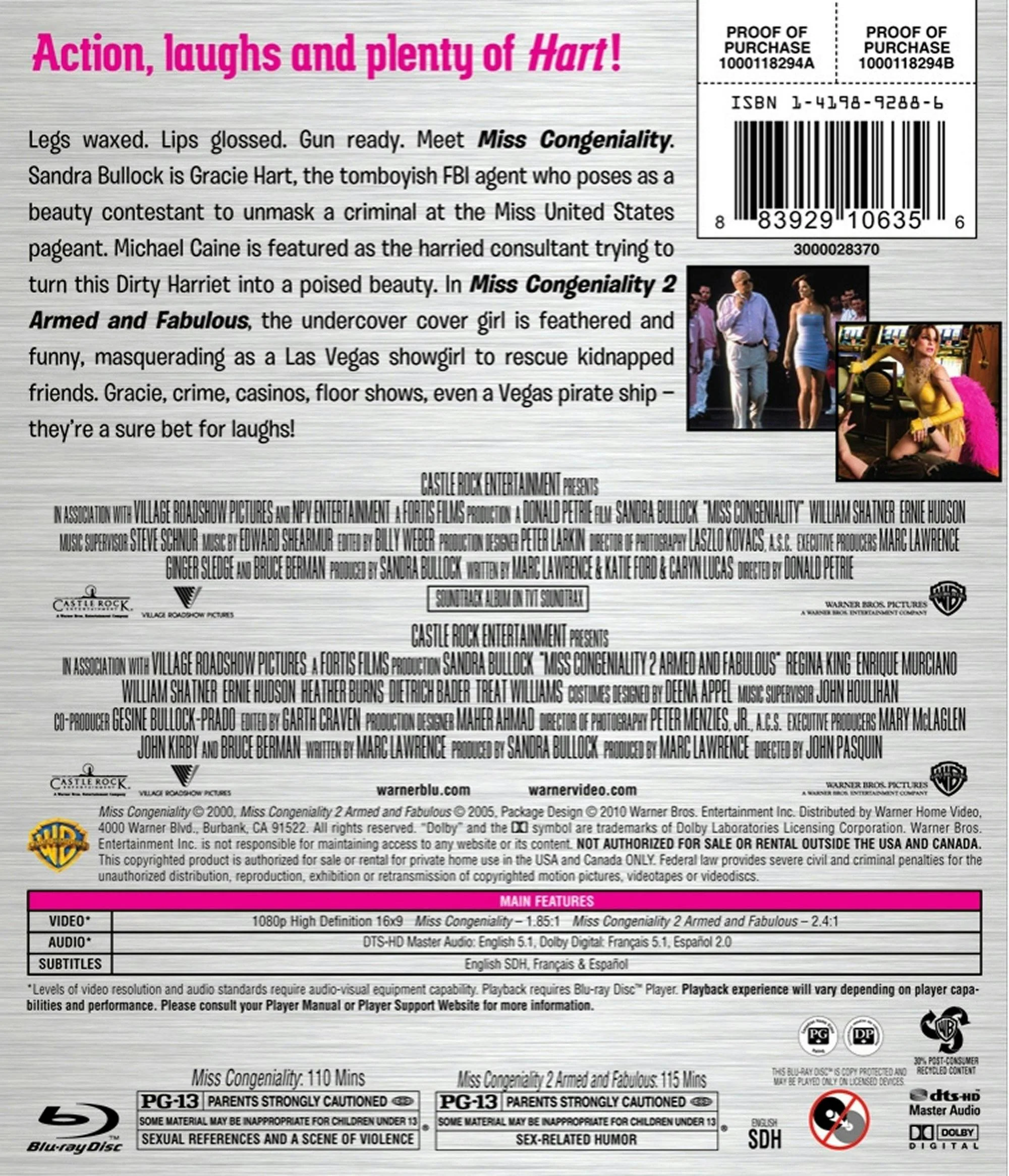 Miss Congeniality 1 and 2 (Blu-ray Double Feature) [Blu-ray] - Image 3