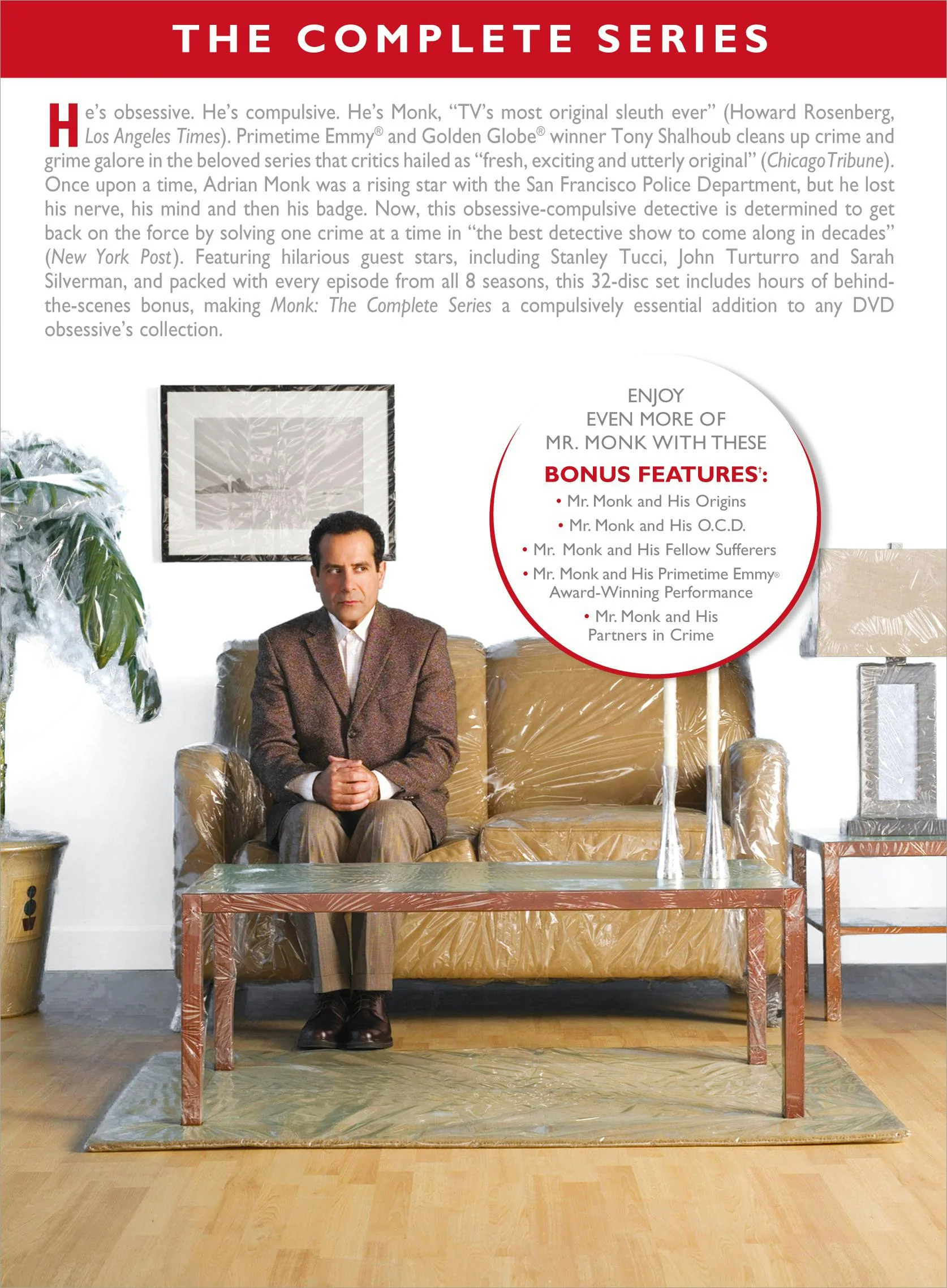 Monk: The Complete Series (DVD New Box Art) [DVD] - Image 2
