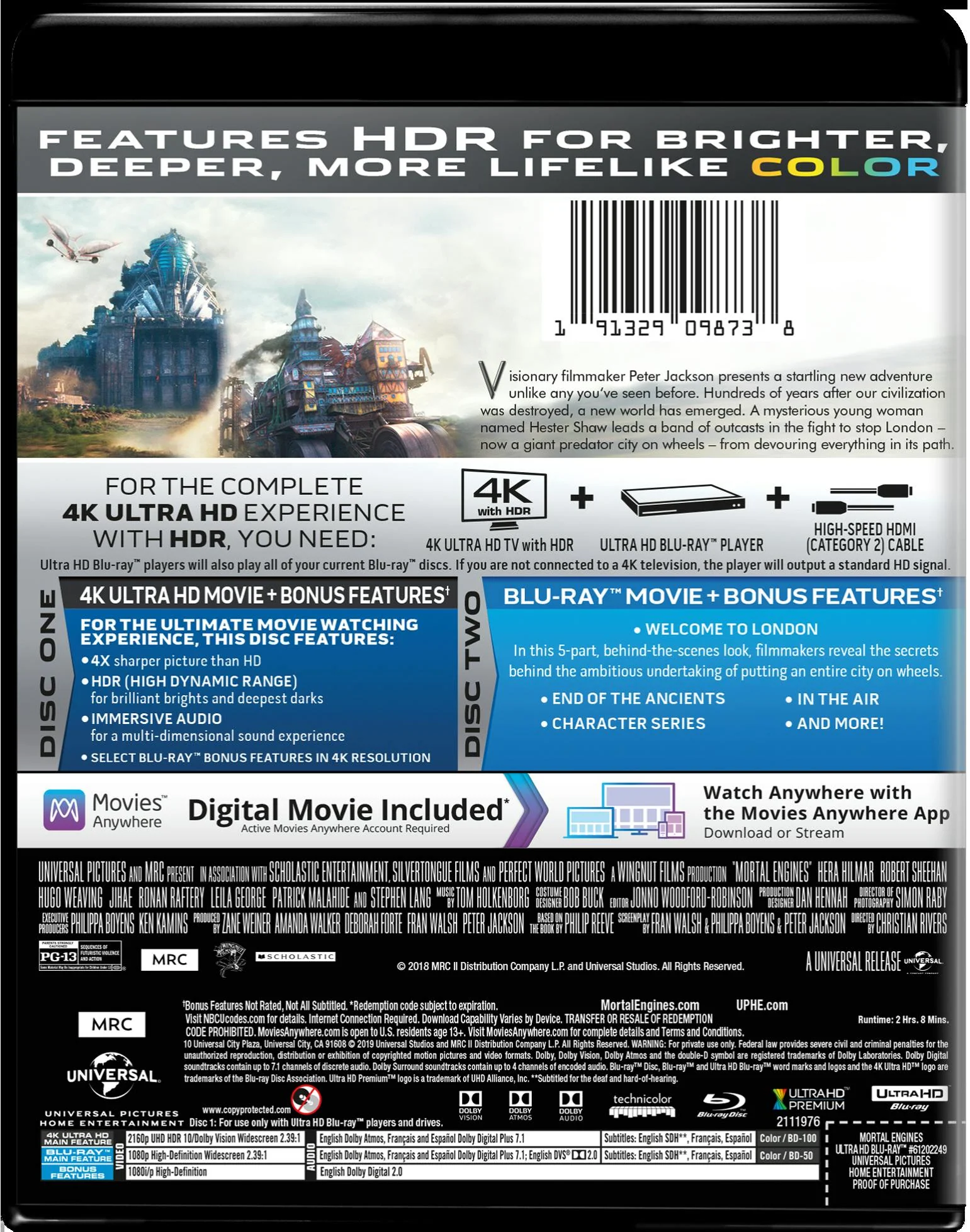 Mortal Engines (4K Ultra HD) [UHD] - Image 2