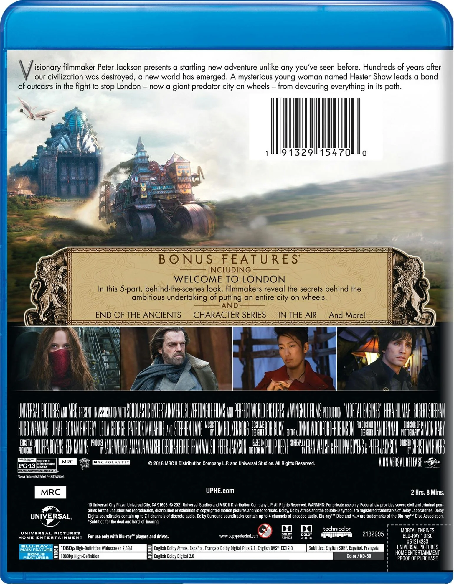 Mortal Engines (Blu-ray New Box Art) [Blu-ray] - Image 2