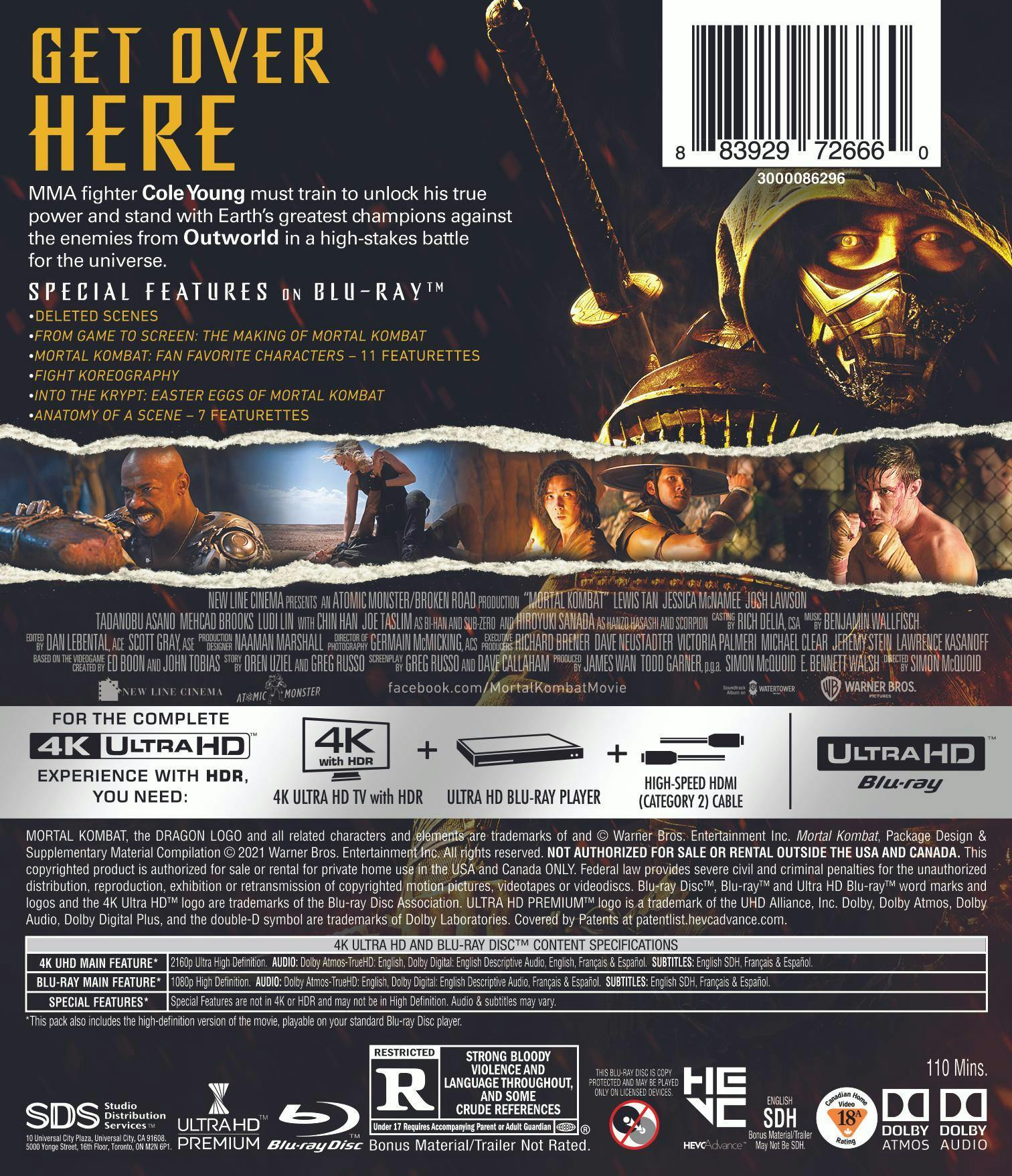 Mortal Kombat (4K Ultra HD + Blu-ray) [UHD] - Image 3
