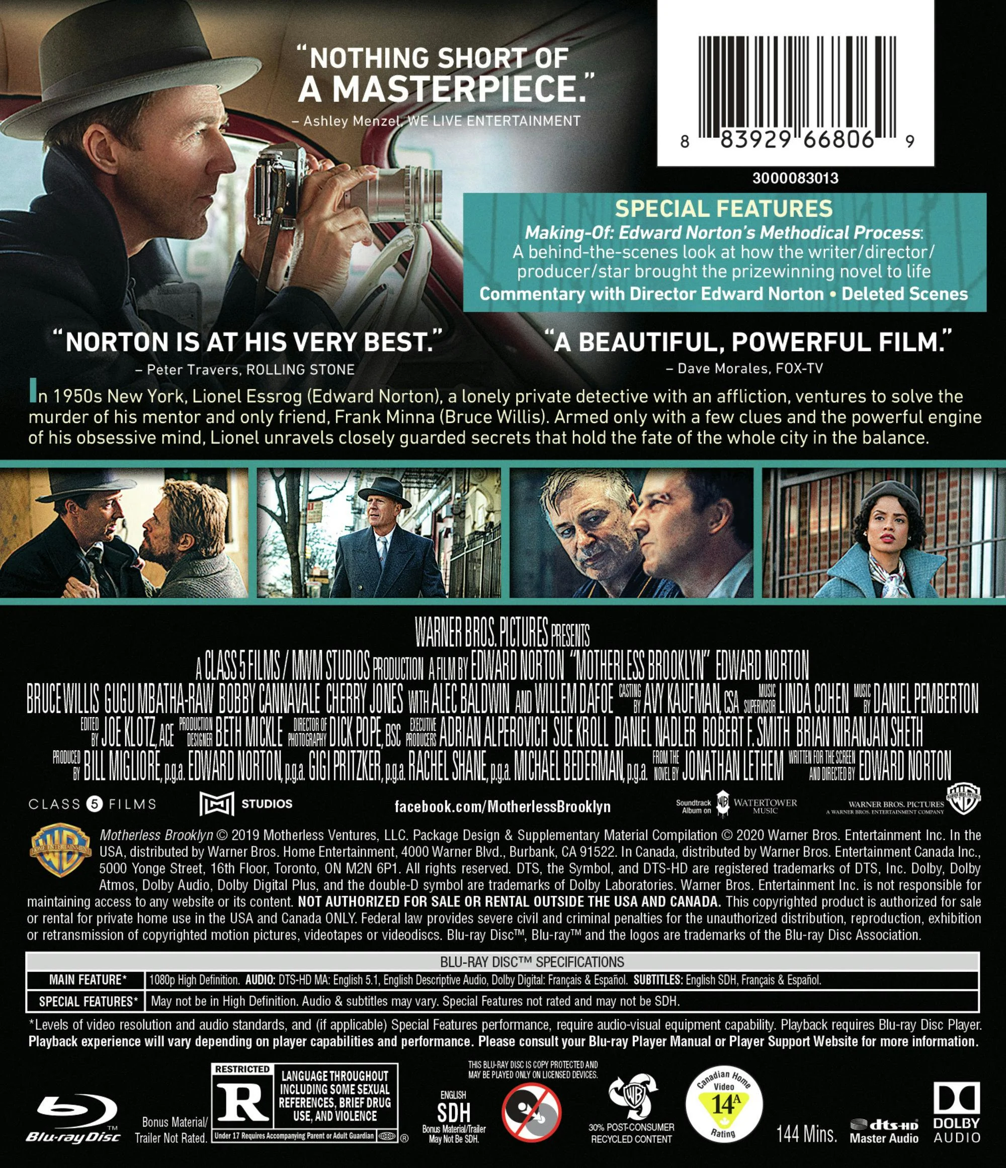 Motherless Brooklyn (Blu-ray) [Blu-ray] - Image 3