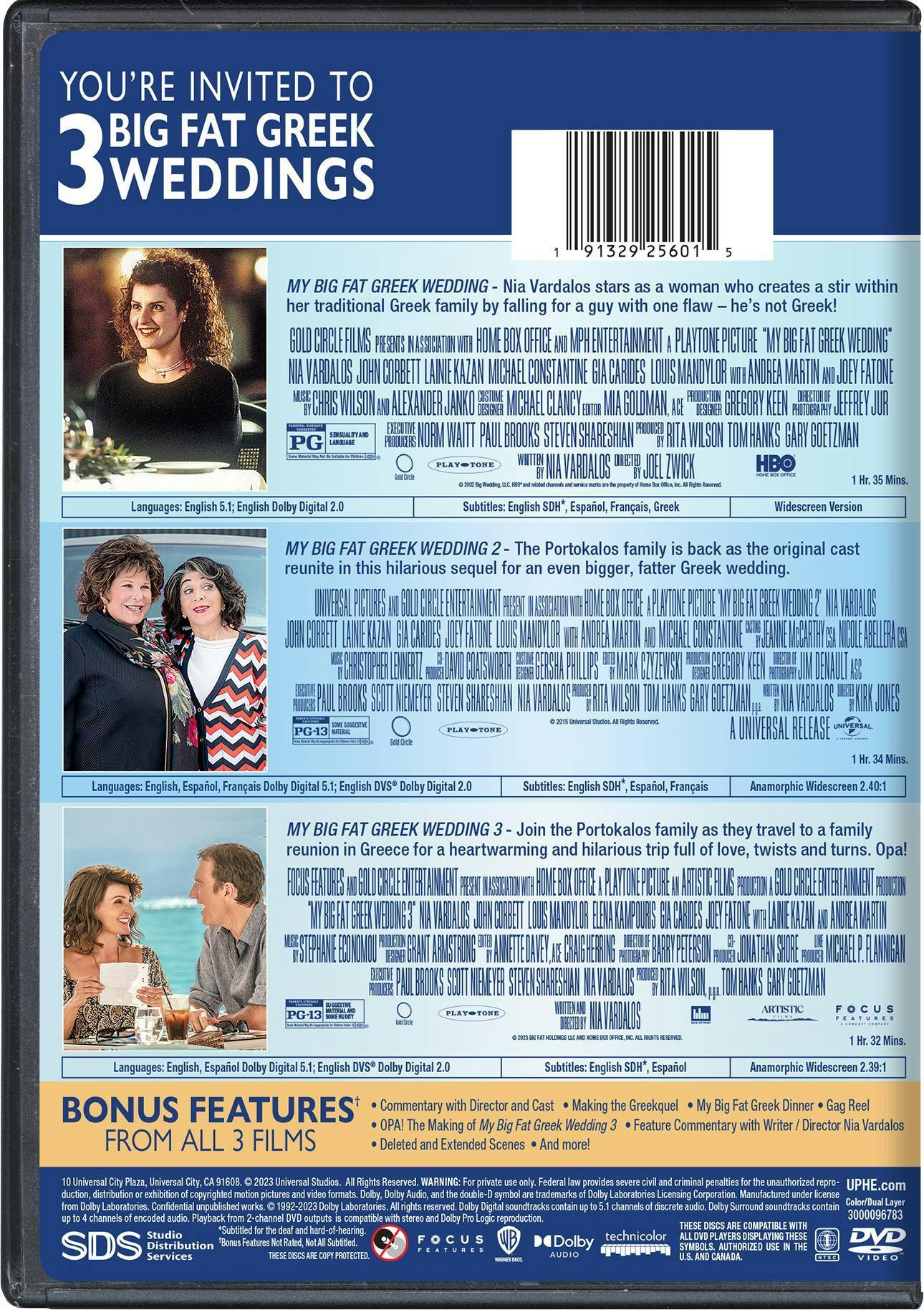 My Big Fat Greek Wedding 3-Film Collection (Box Set) [DVD] - Image 3