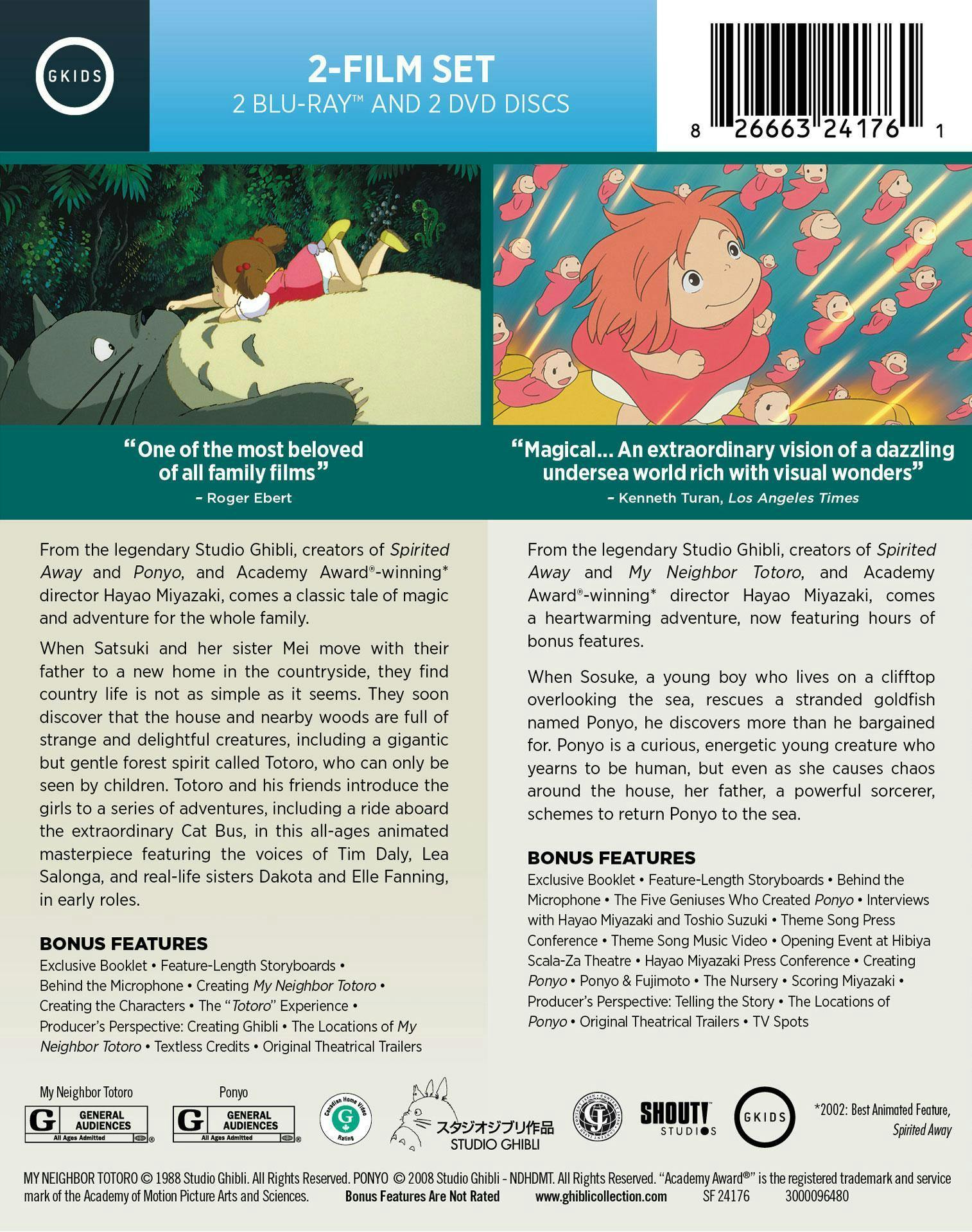 My Neighbor Totoro / Ponyo 2-Film Set [Blu-ray] - Image 3