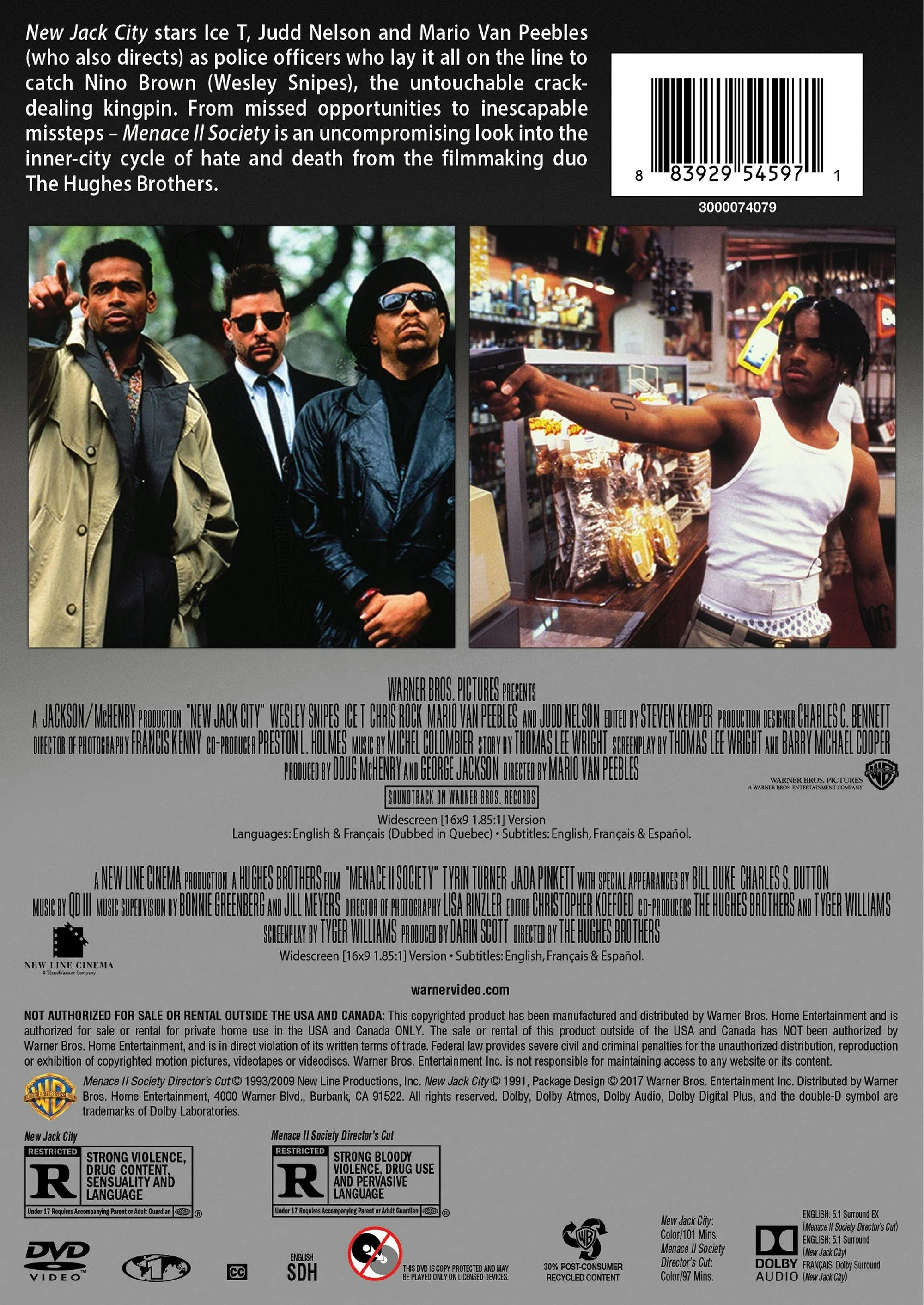 New Jack City/Menace II Society (DVD Double Feature) [DVD] - Image 2