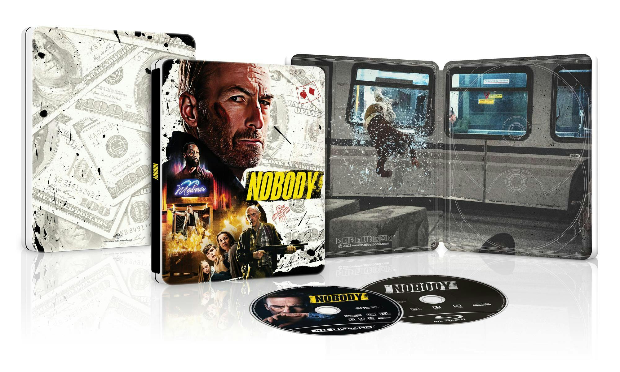 Nobody (Limited Edition 4K Ultra HD Steelbook + Blu-ray + Digital) [UHD]