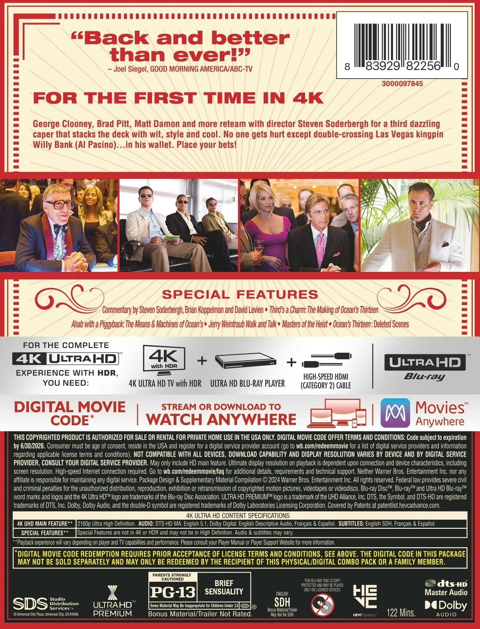 Ocean's Thirteen (Limited Edition 4K Steelbook) [UHD] - Image 3