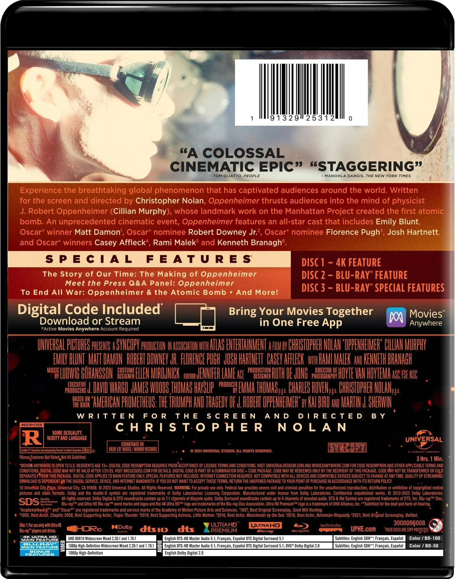 Oppenheimer (4K Ultra HD + Blu-ray) [UHD] - Image 3