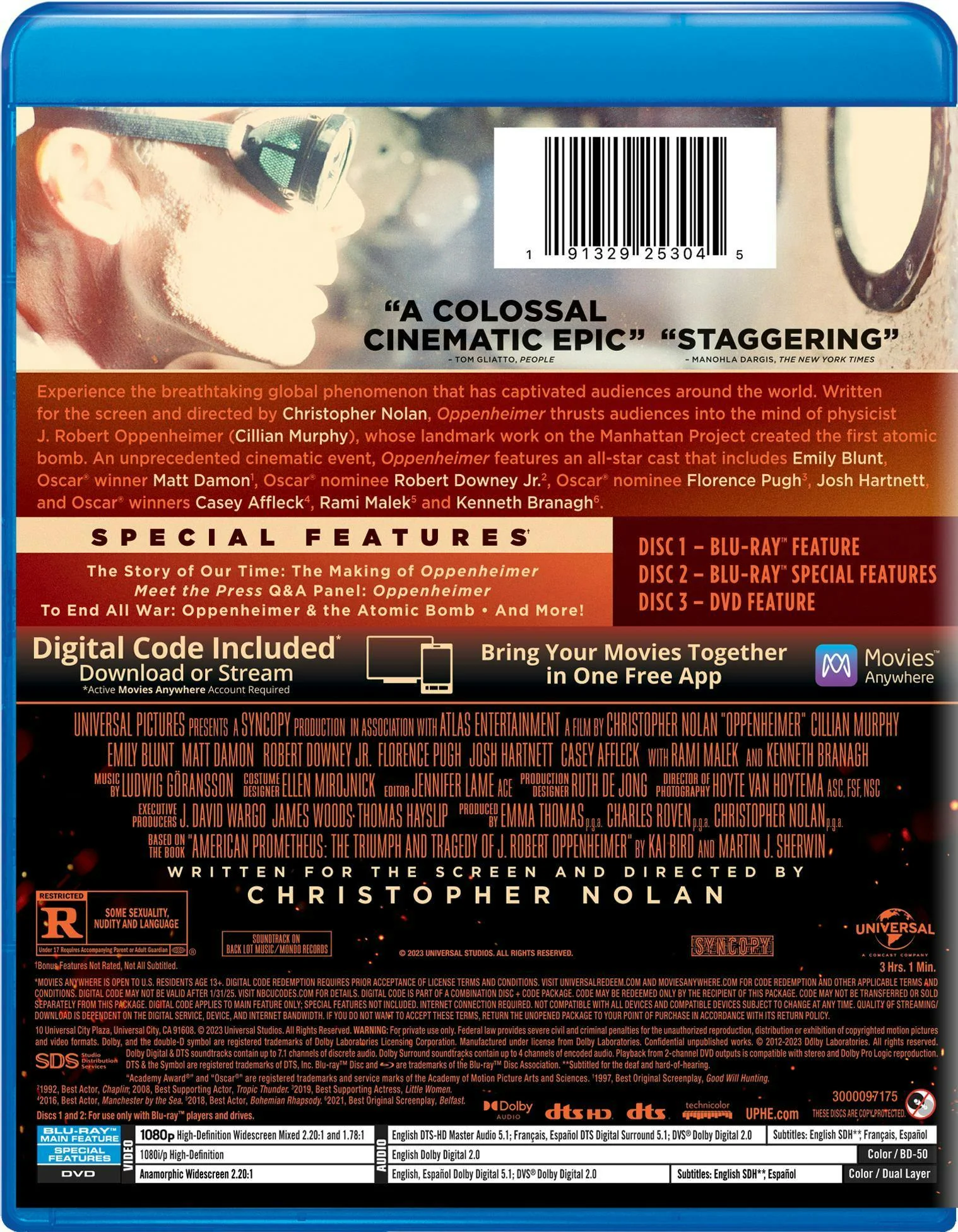 Oppenheimer (with DVD) [Blu-ray] - Image 3
