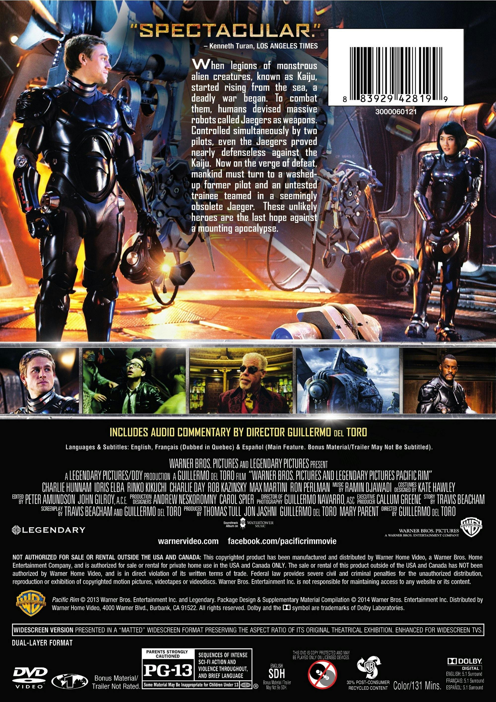 Pacific Rim (DVD Single Disc) [DVD] - Image 2
