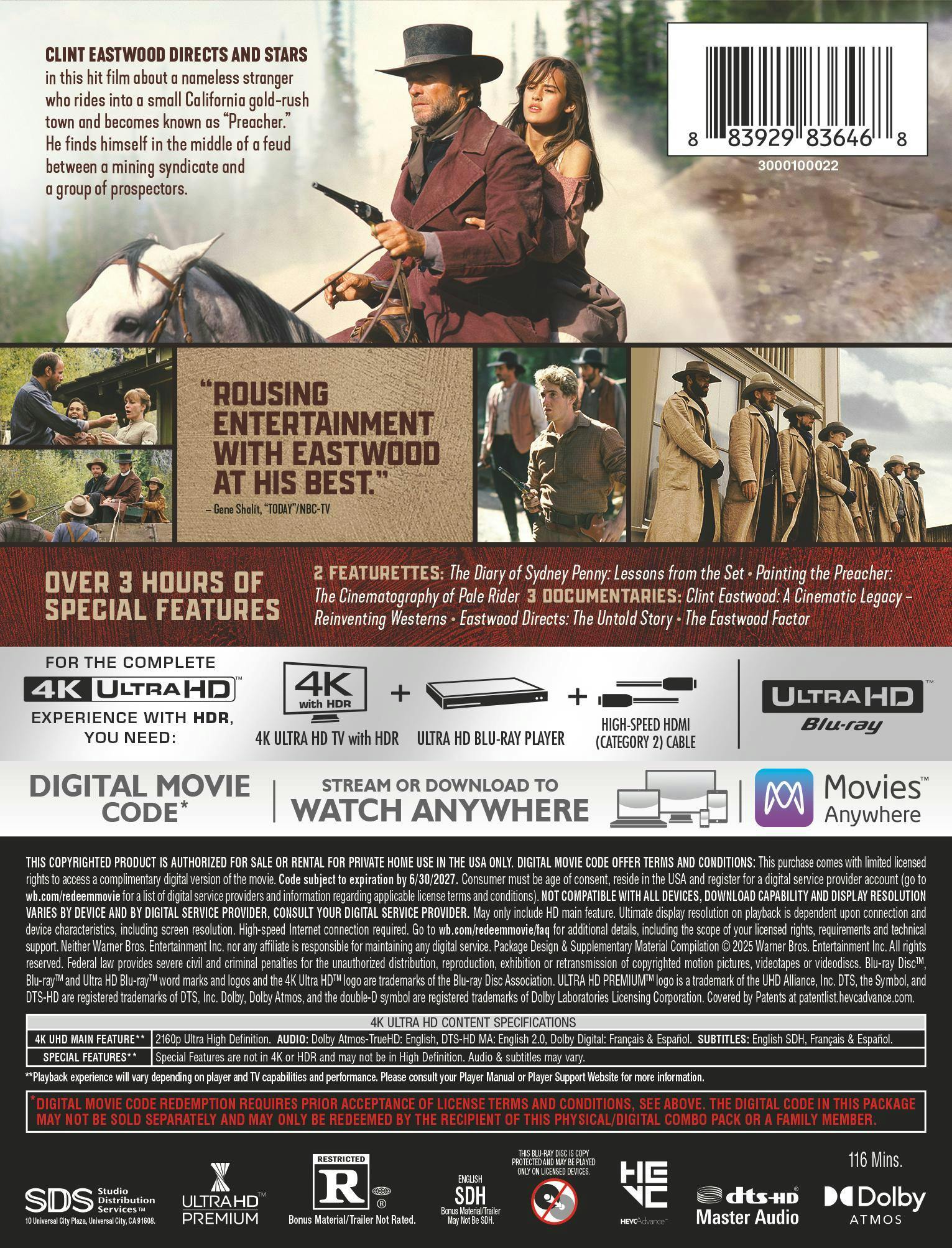 Pale Rider (Limited Edition 4K Steelbook) [UHD] - Image 3