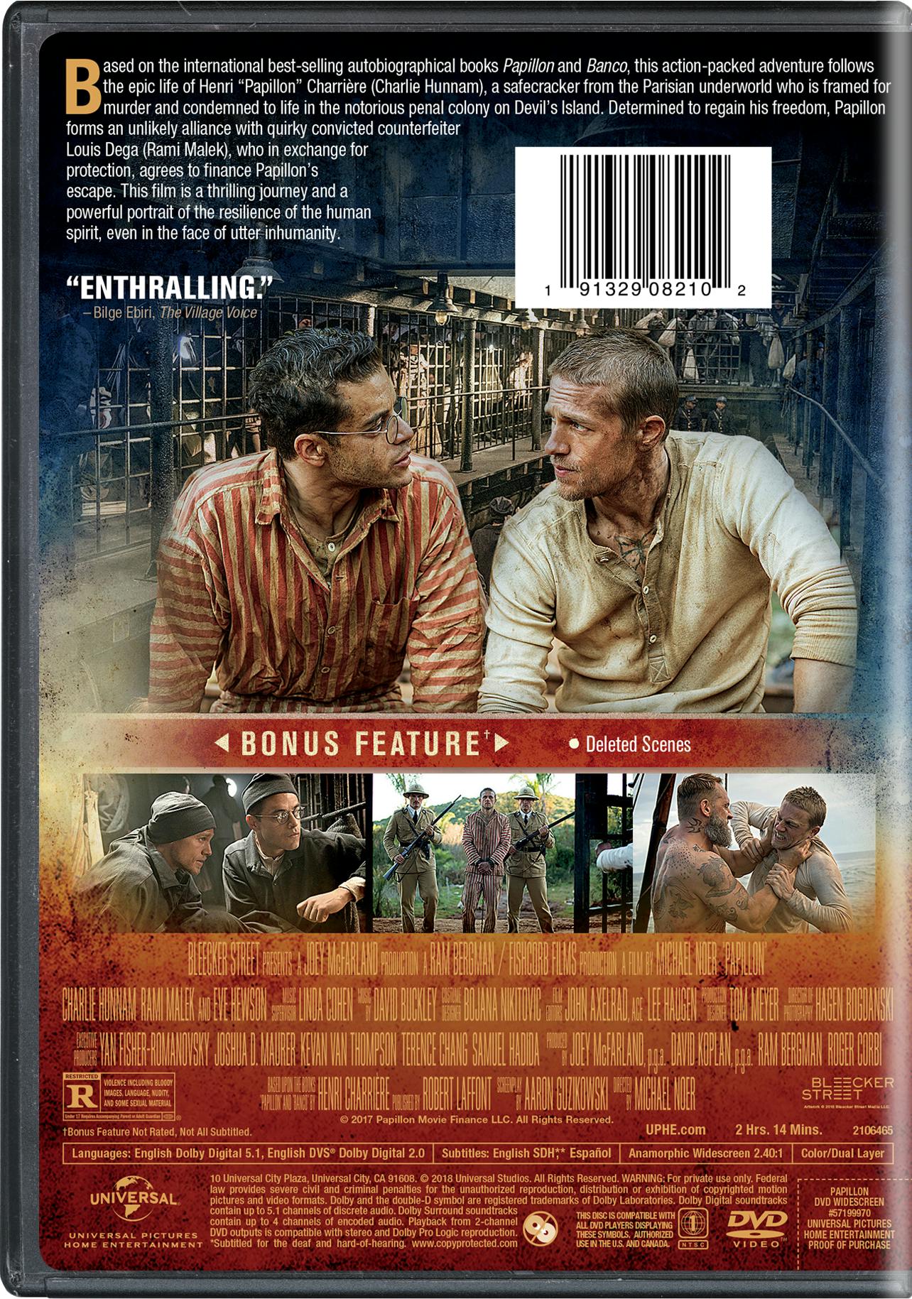 Papillon [DVD] - Image 2
