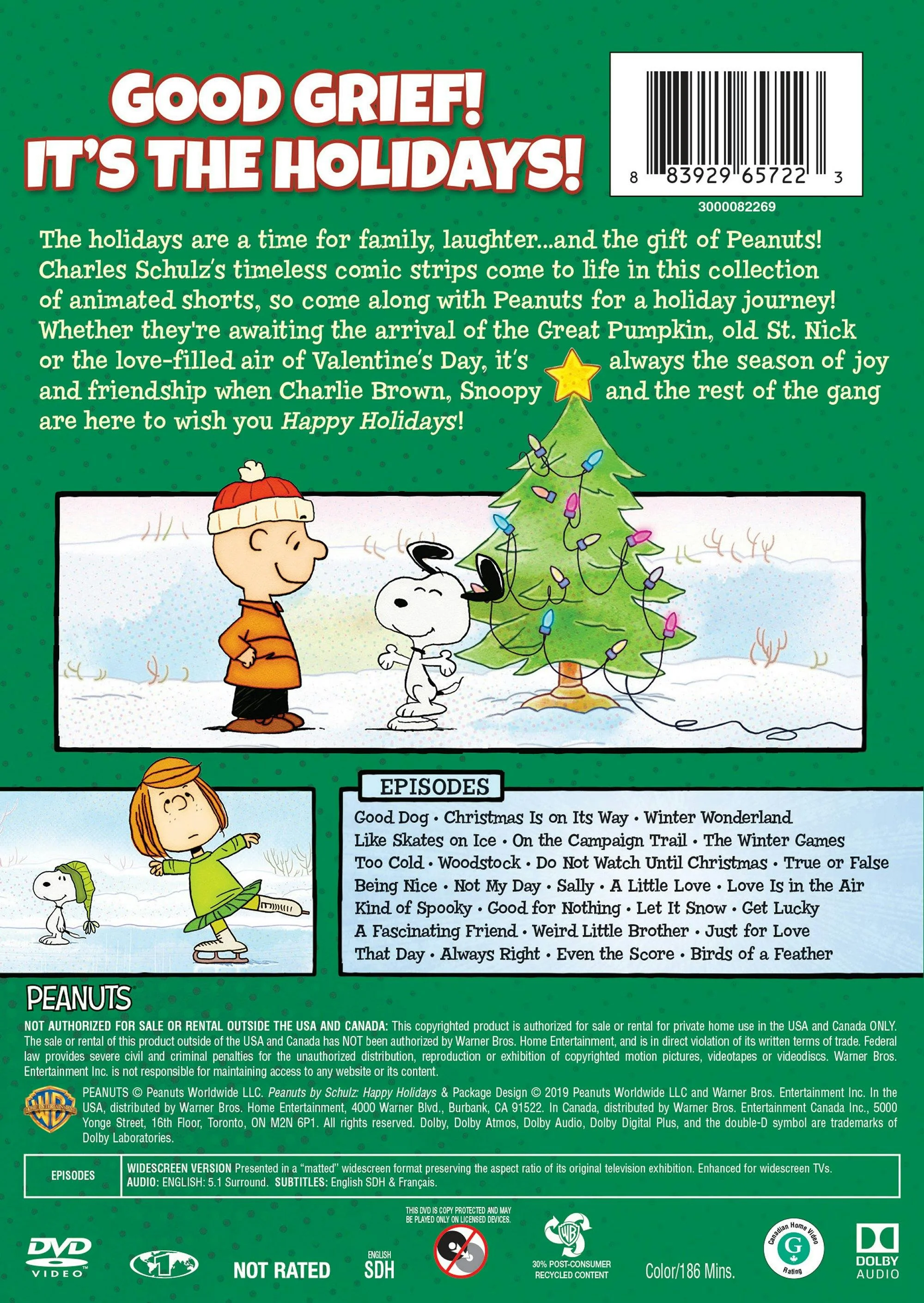 Peanuts By Schulz - Happy Holidays [DVD] - Image 2