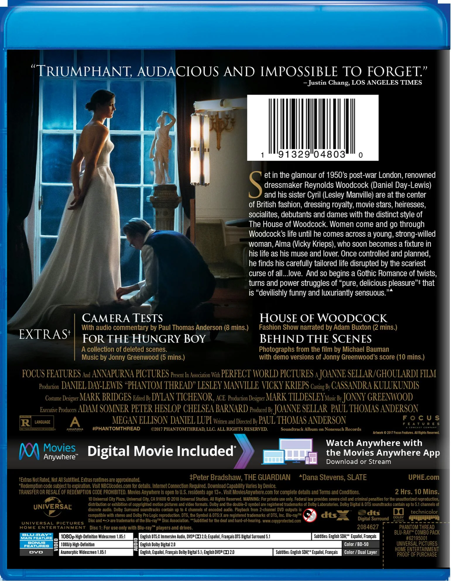 Phantom Thread (DVD + Digital) [Blu-ray] - Image 2