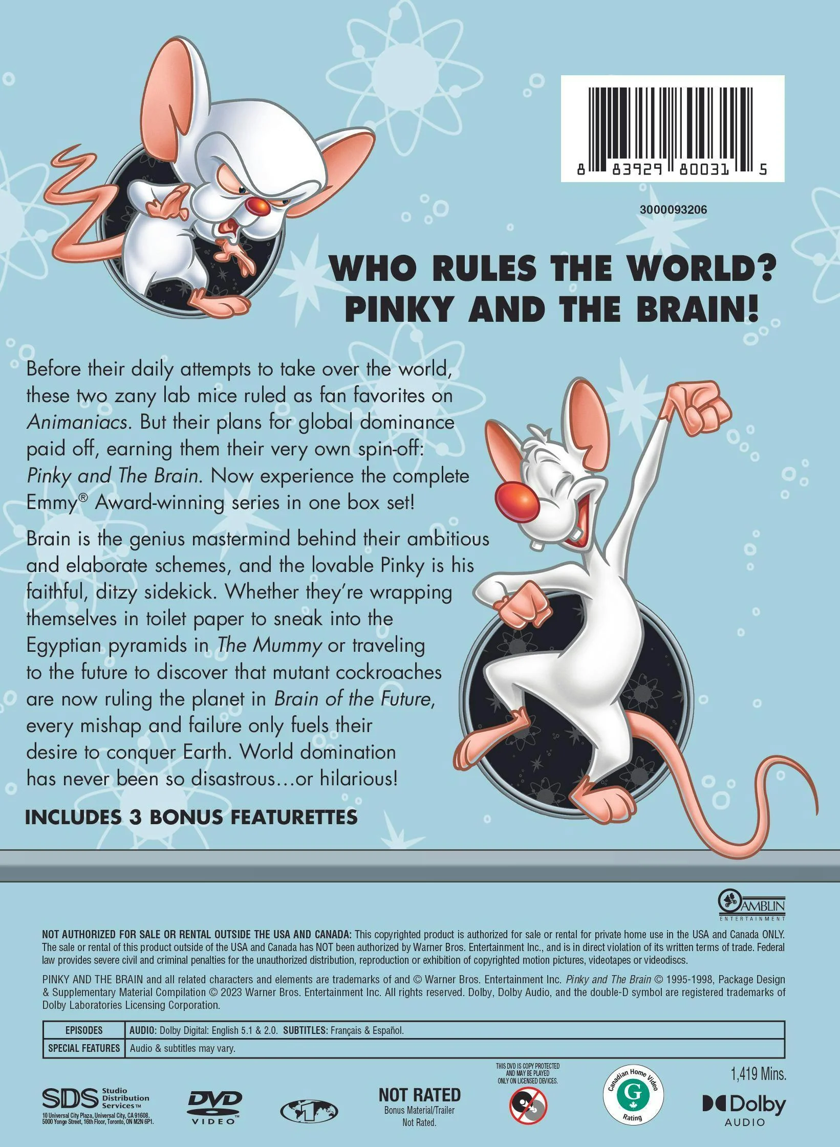 Pinky and the Brain: The Complete Series (Box Set) [DVD] - Image 3