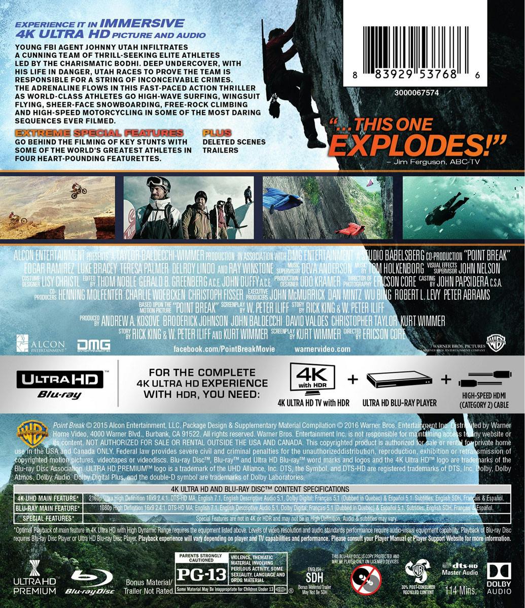 Point Break (4K Ultra HD + Blu-ray) [UHD] - Image 3